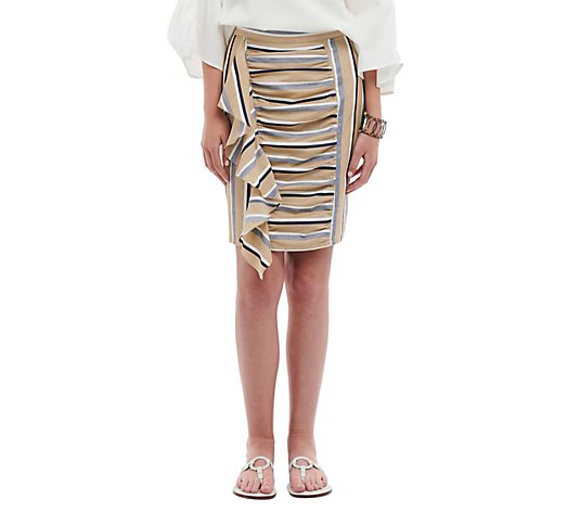 Jessie Liu Skirt with Front Ruching Detail - Alice