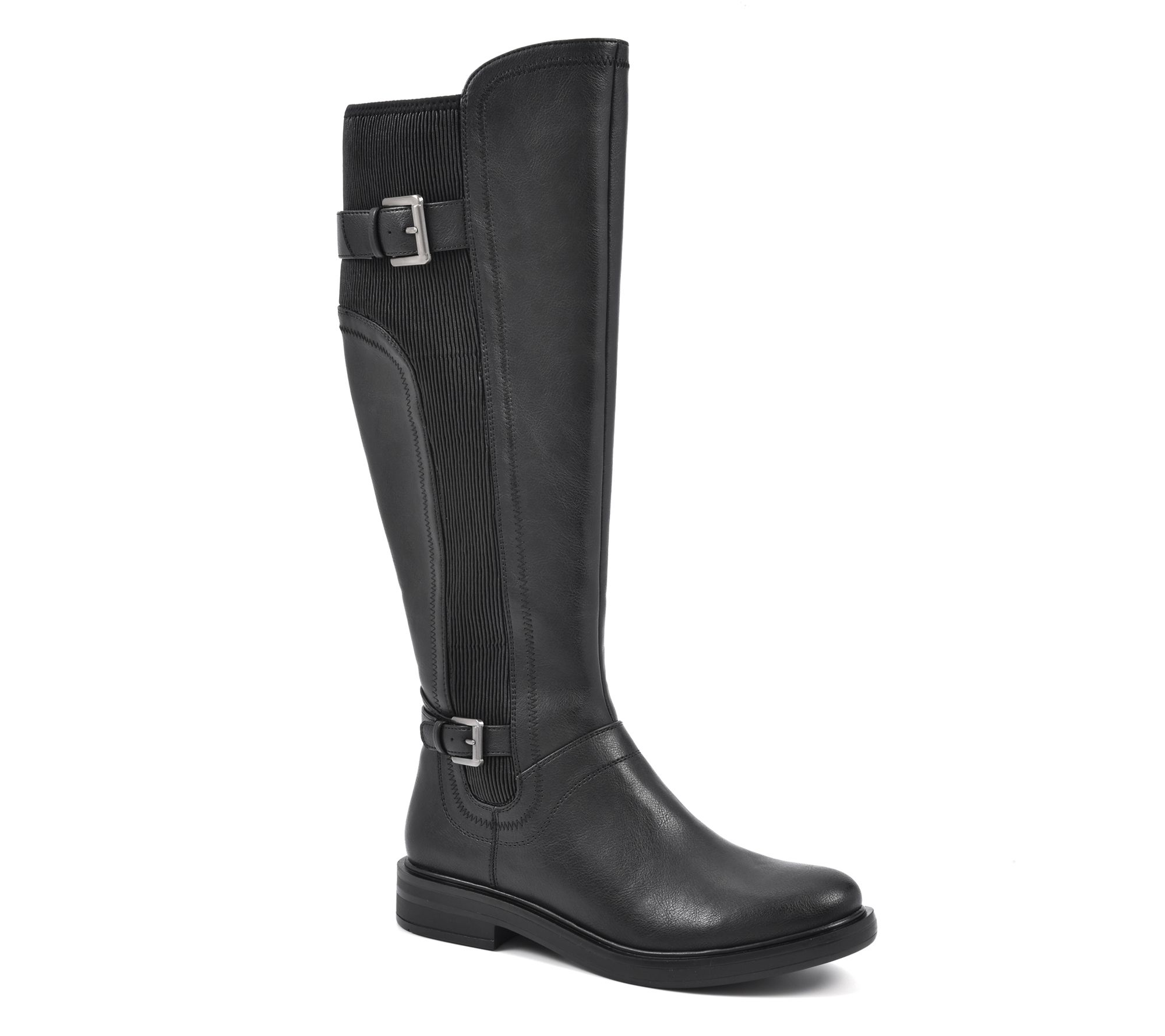 white mountain booties black