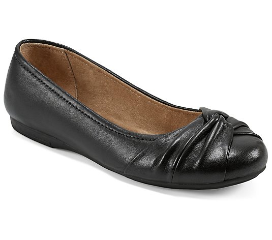 Earth Leather Ballet Flat- Jacci