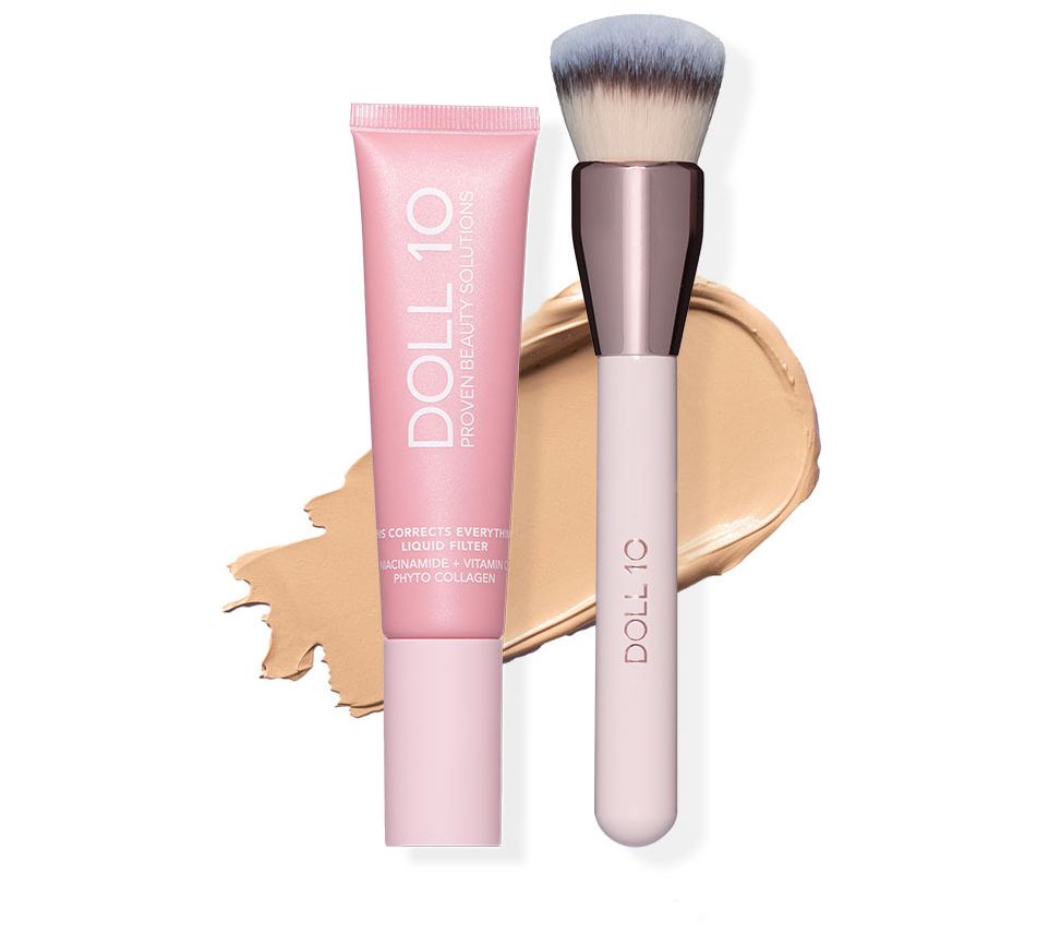 Doll 10 TCE Liquid Filter Foundation with Brush