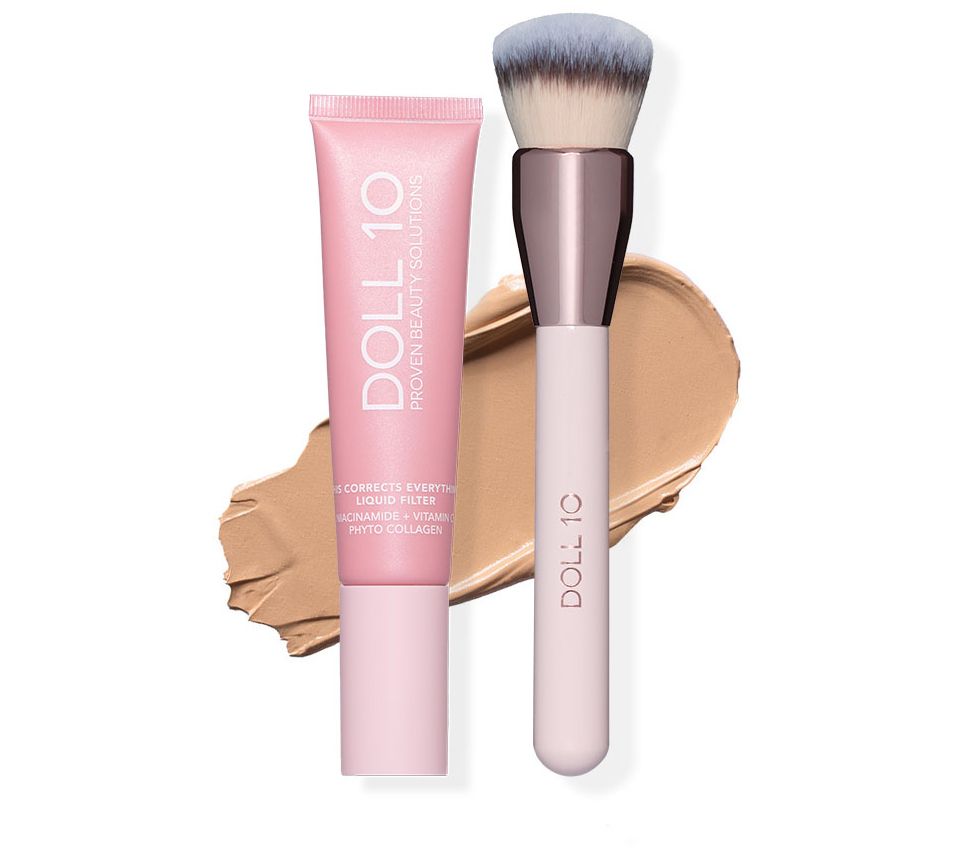 Doll 10 TCE Liquid Filter Foundation with Brush