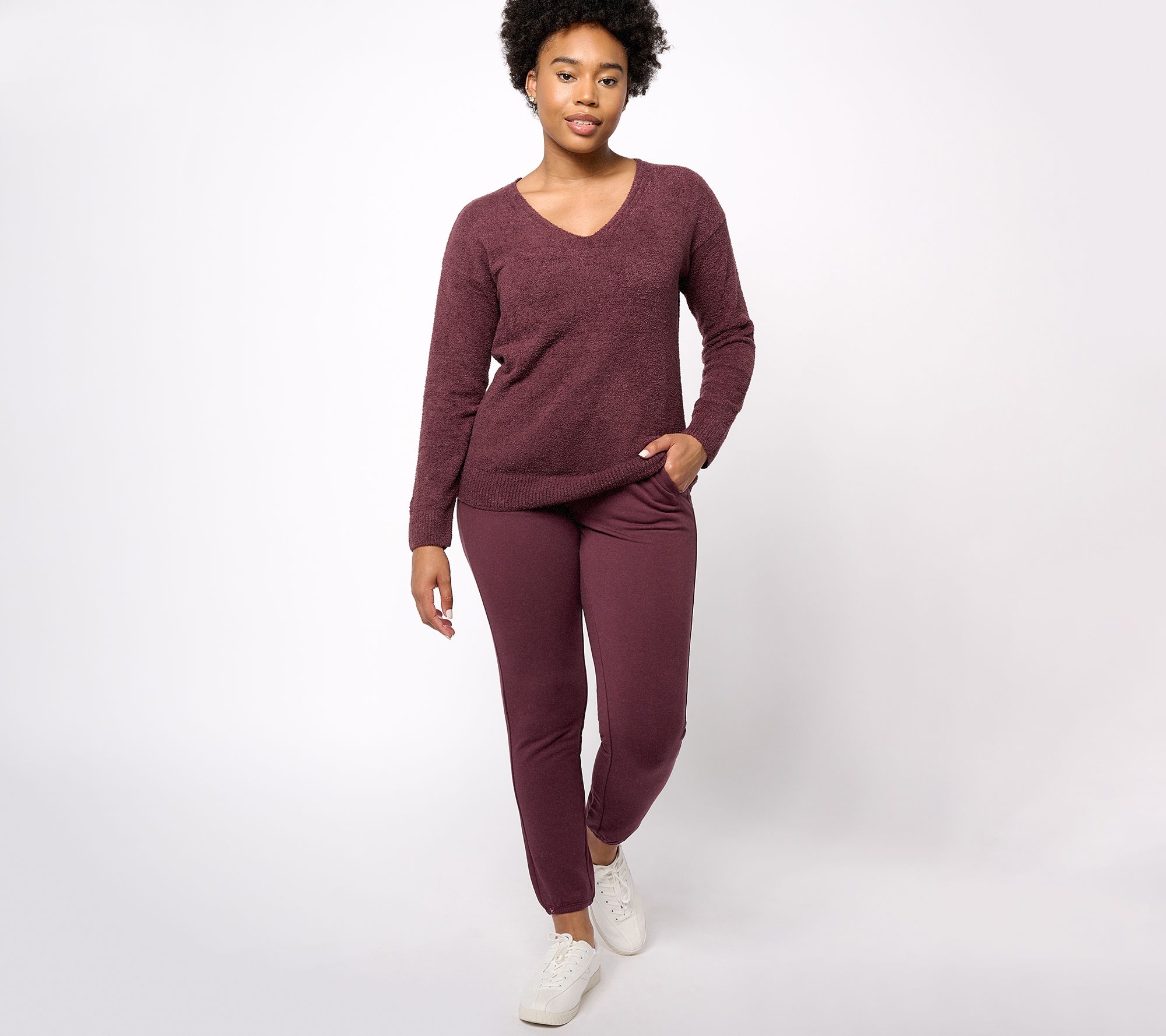 "As Is" Barefoot Dreams Regular CozyChic Lite Pullover & Pant