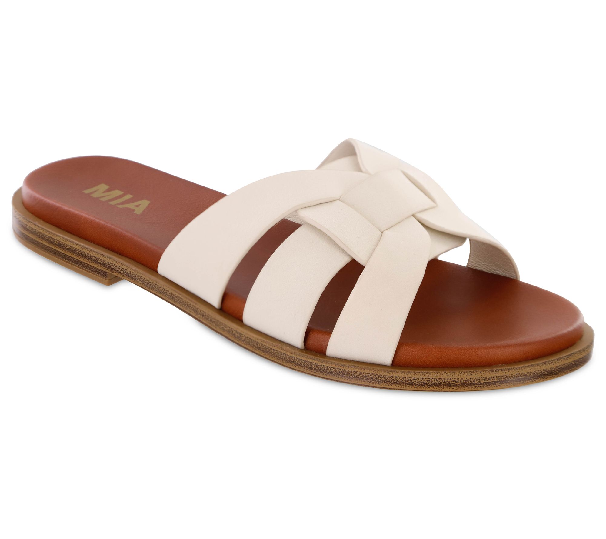 MIA Slip On Sandals Poliana QVC