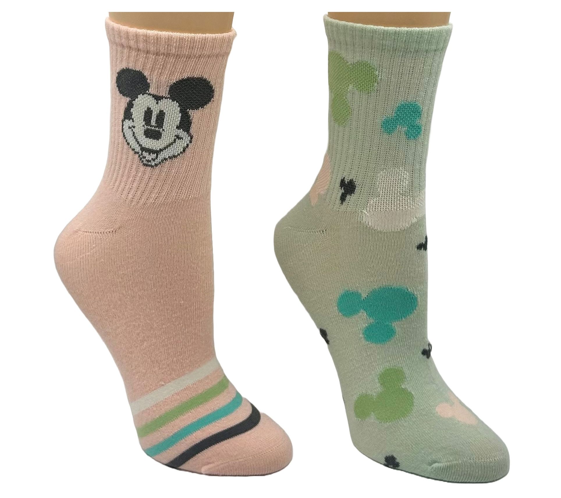 Minnie Mouse Ladies' Mid-Crew Sock Set - 2 Pair