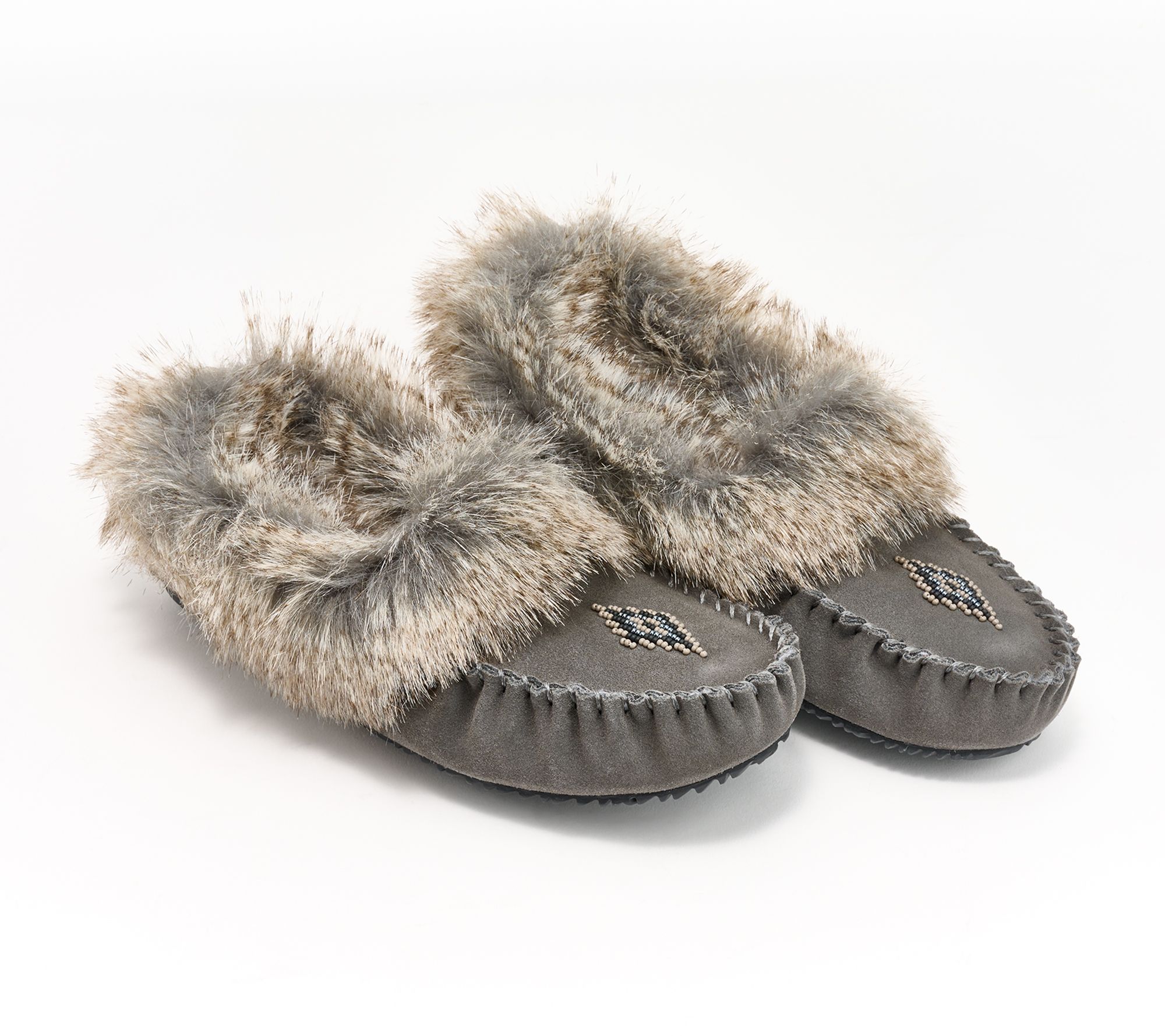 "As Is" Manitobah Suede Street Mocassin Slippers