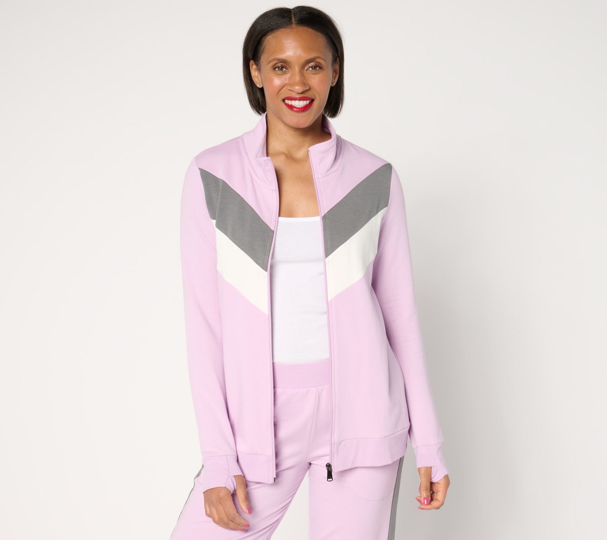 Lug Lounge French Terry Zip-Up - Galley - QVC.com