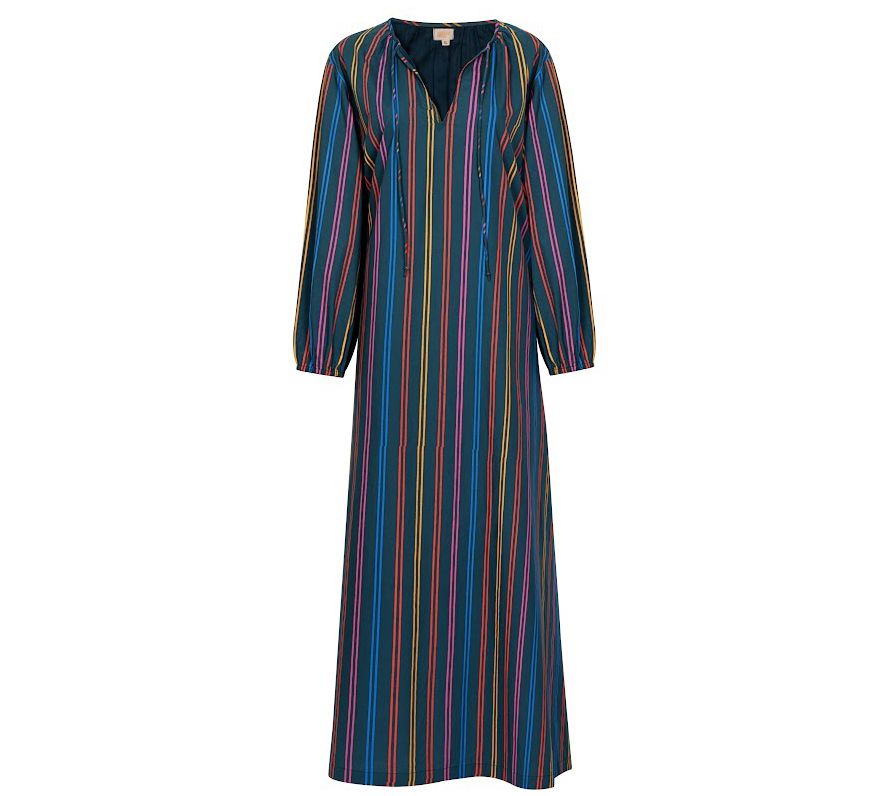 Sunshine Tienda Sierra Puerto Stripe Cotton Dres