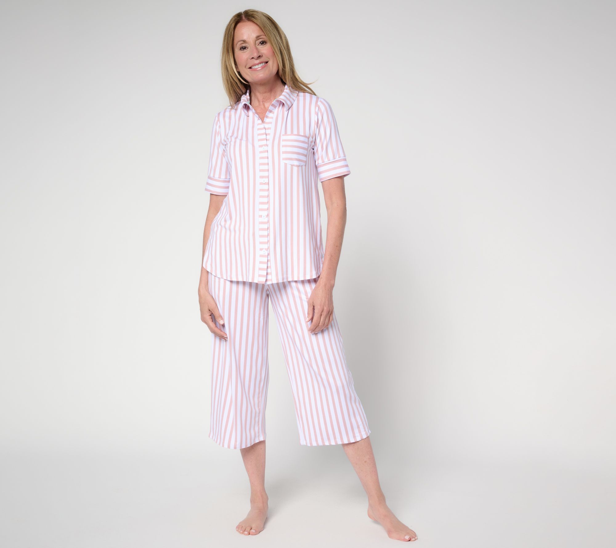 Cuddl Duds Smart Comfort Collared Pajama Set