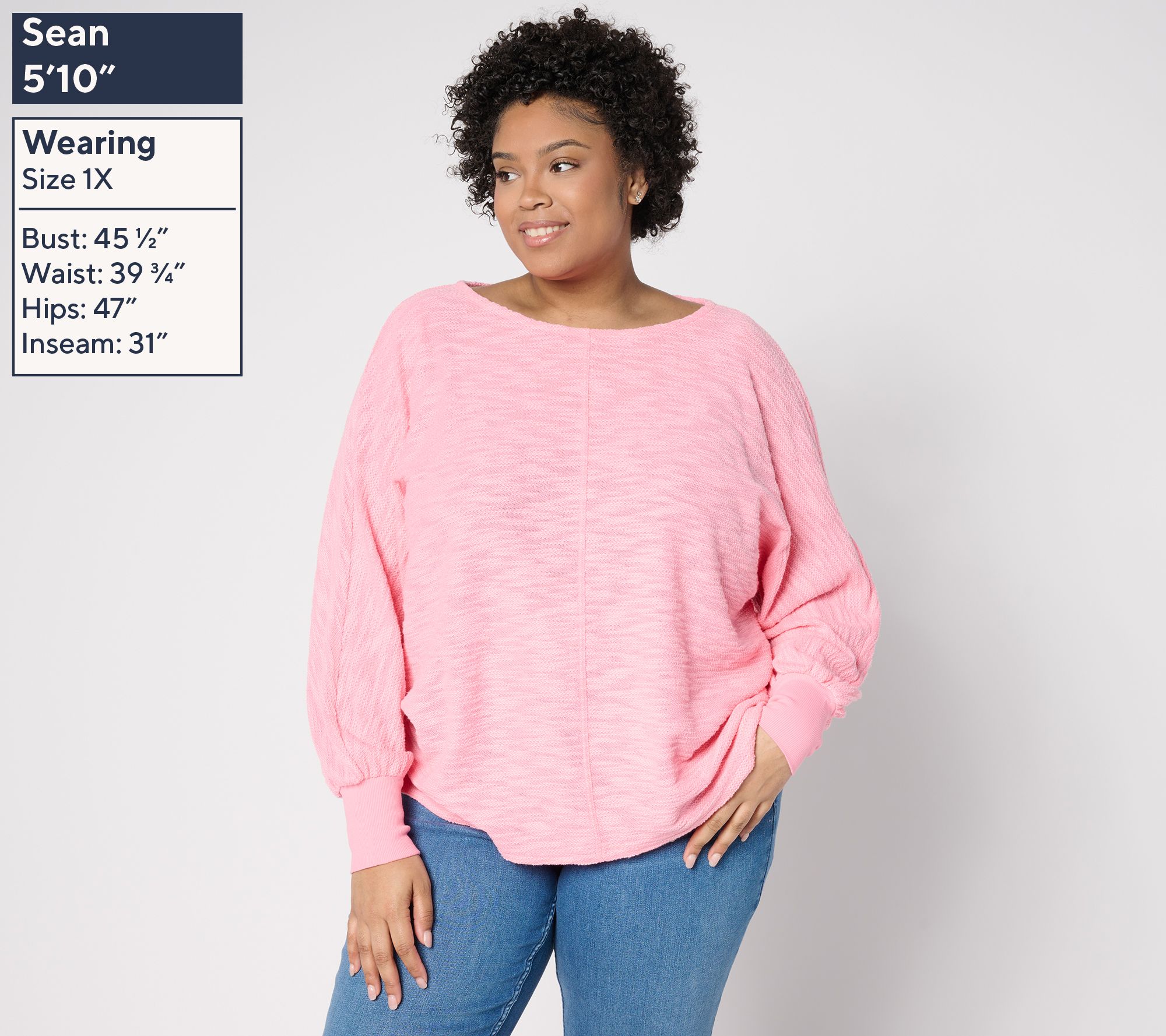 Belle Beach by Kim Gravel Palm Beach Preppy Slouchy Top - QVC.com