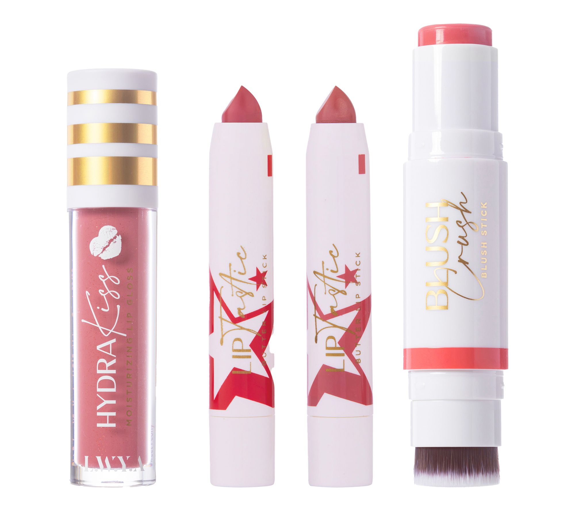 LWYA by Kim Gravel Cheeky Kiss Lip & Cheek 4-pc Set