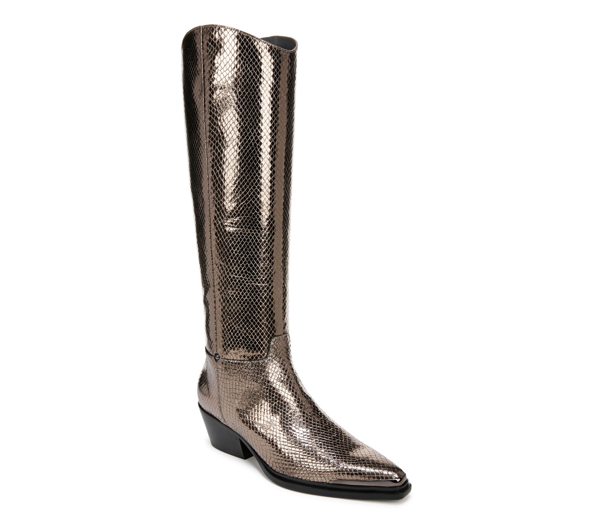 Franco Sarto Western Tall Leather Boots - Billi e Wide Calf