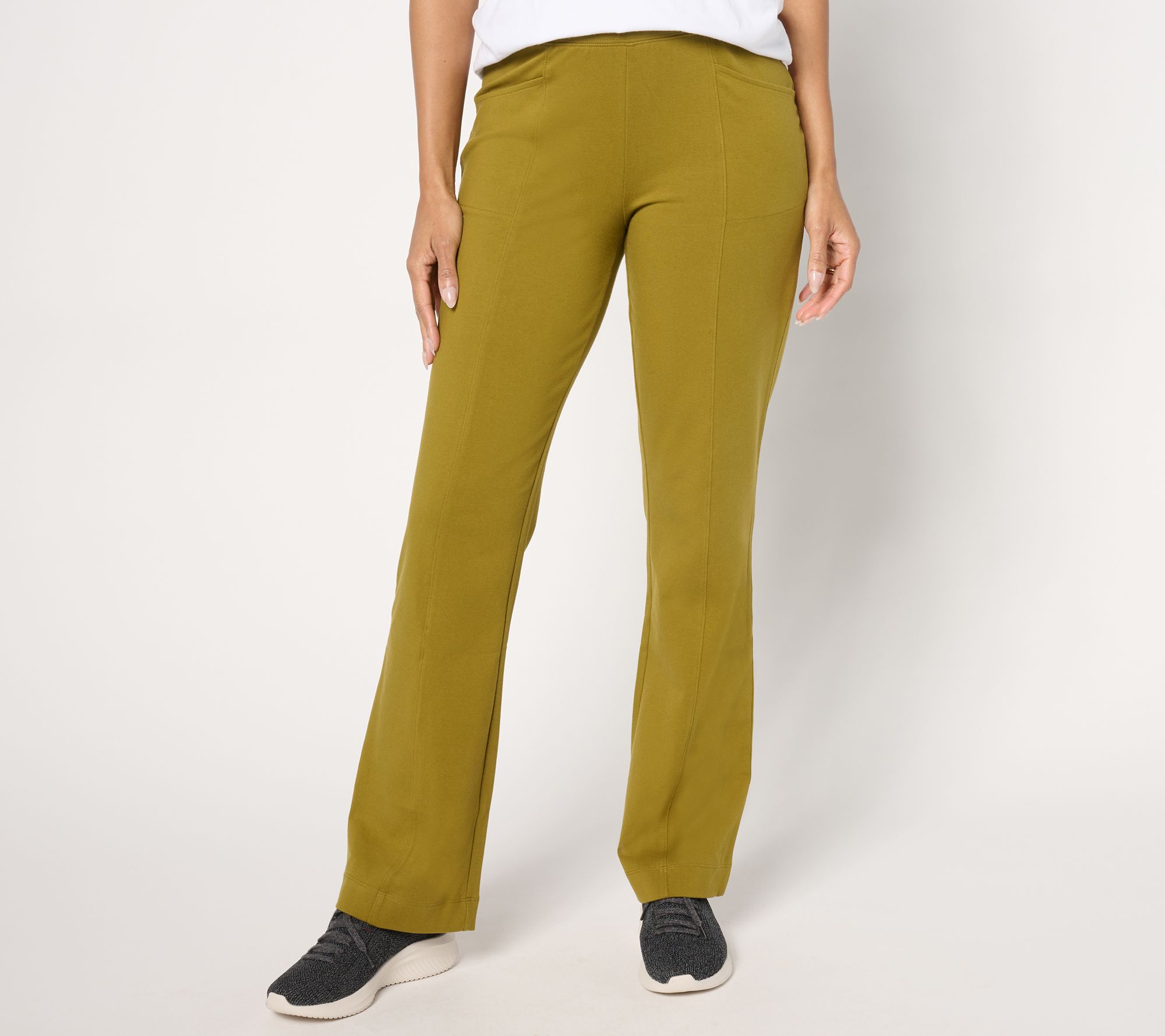 "As Is" Denim & Co. Duo Stretch Regular Any Day Lightly Boot Pant