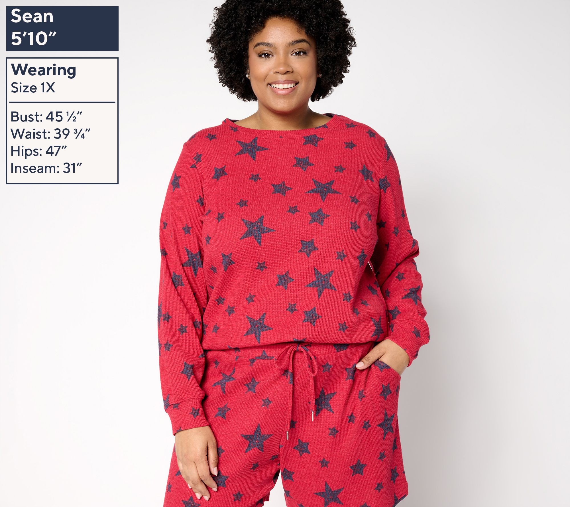 Belle by Kim Gravel Baby Waffle Summer Stars Top - QVC.com