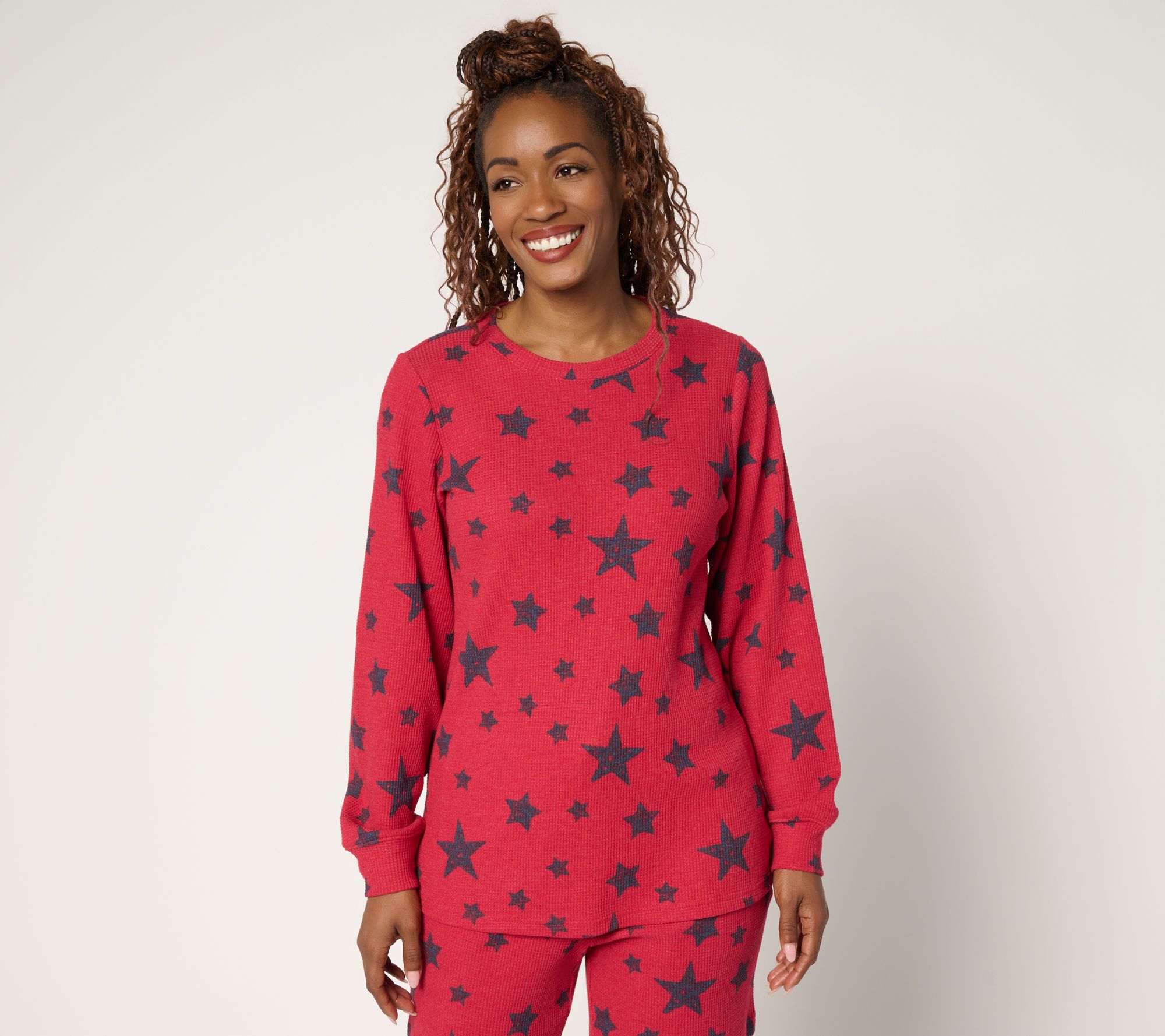 Belle by Kim Gravel Baby Waffle Summer Stars Top