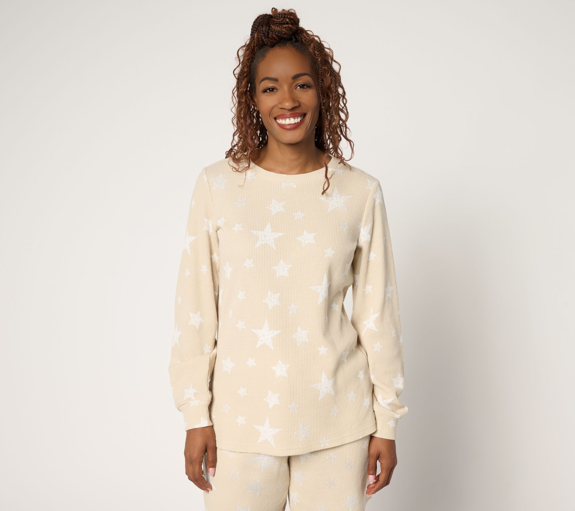 Belle by Kim Gravel Baby Waffle Summer Stars Top