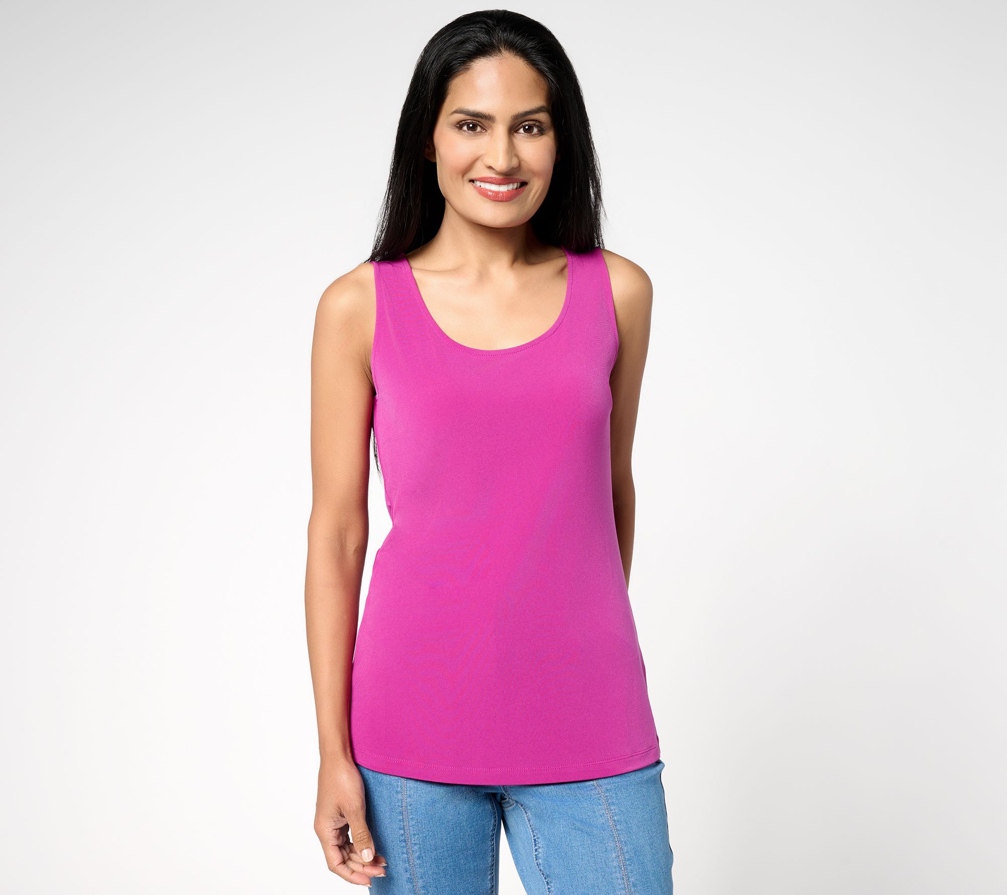 Susan Graver Sleek Essentials Liquid Knit Tank Top