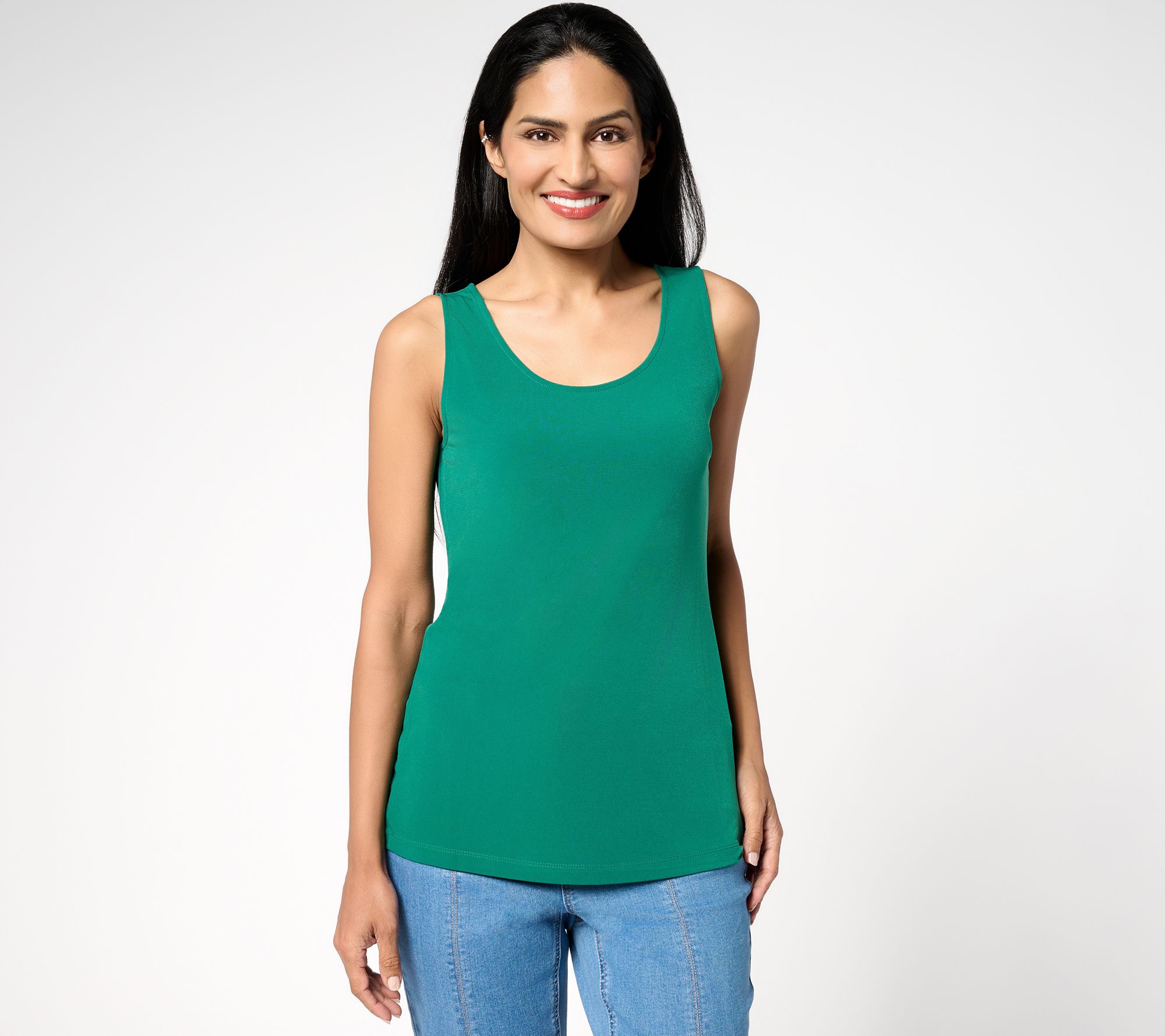 Susan Graver Sleek Essentials Liquid Knit Tank Top