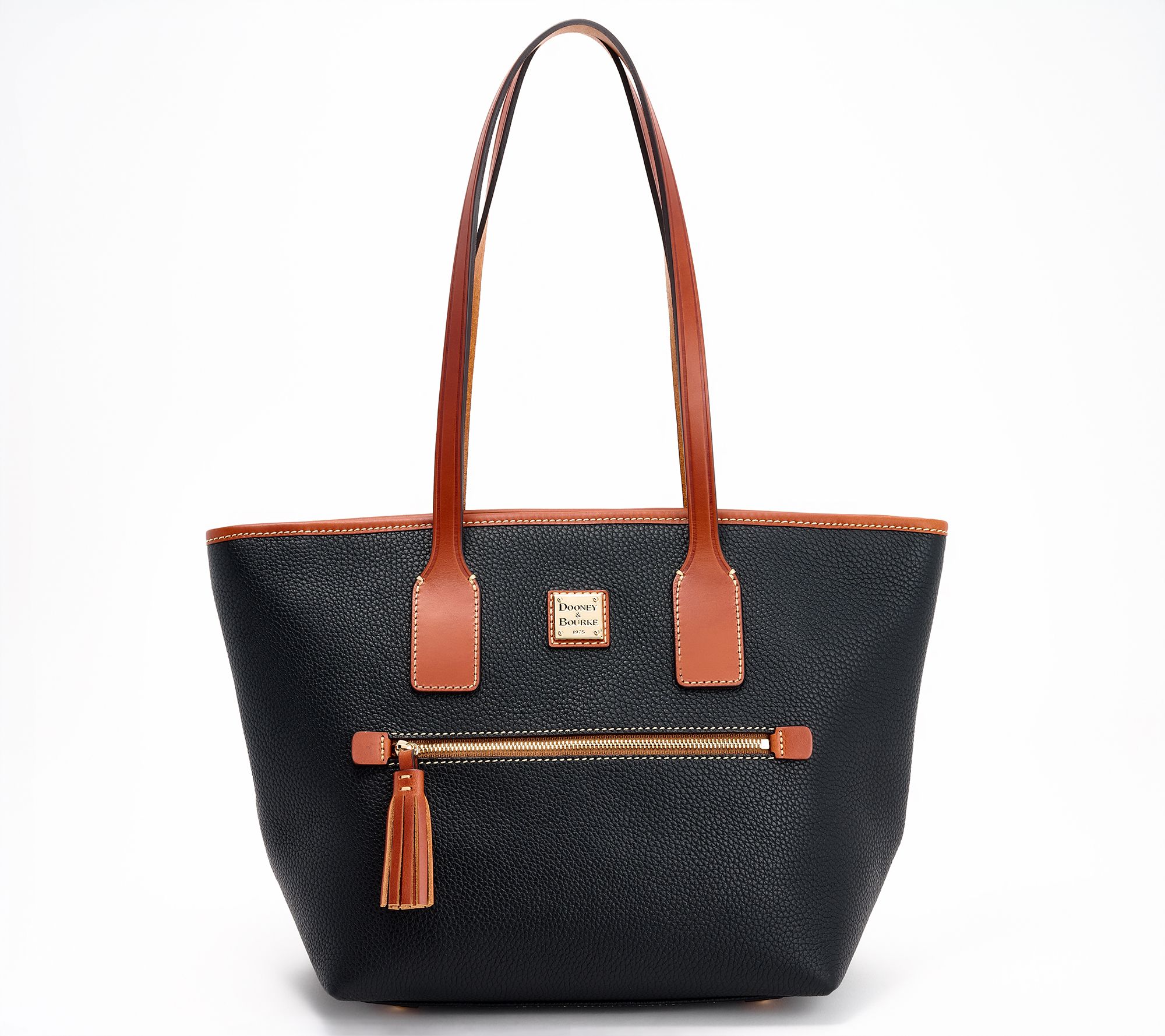 Dooney & Bourke Pebble Leather Zip-Top Small Tote