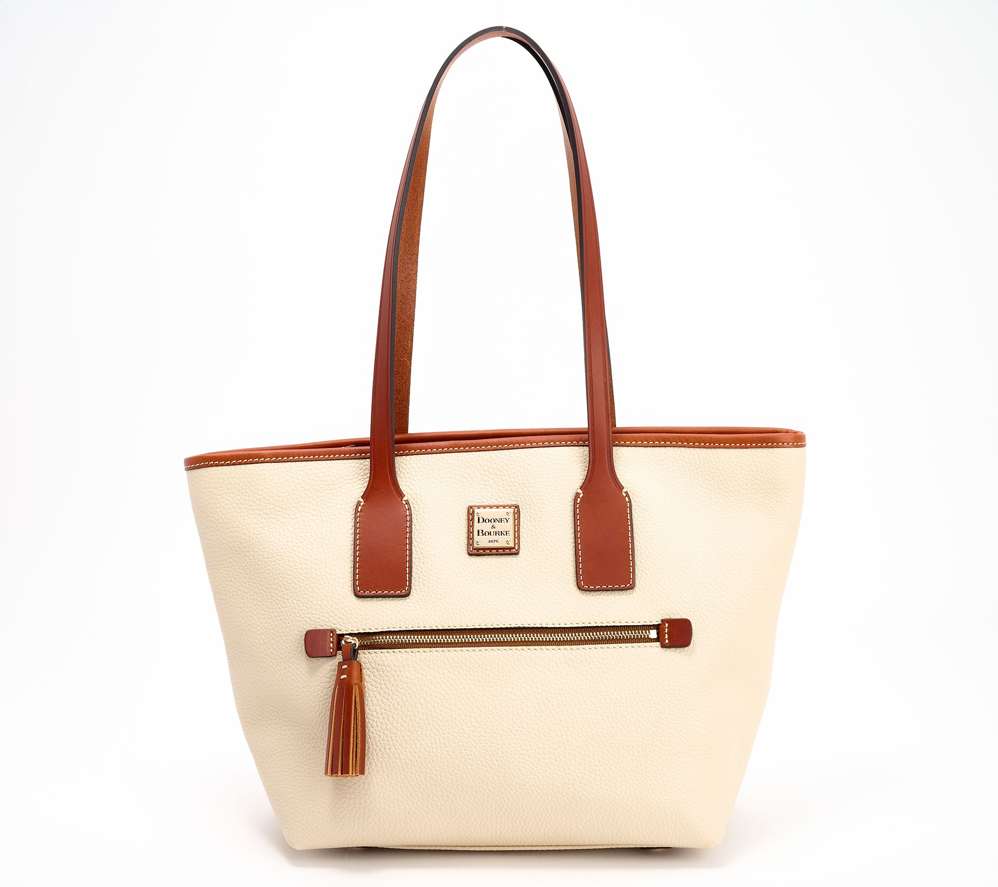 Dooney & Bourke Pebble Leather Zip-Top Small Tote