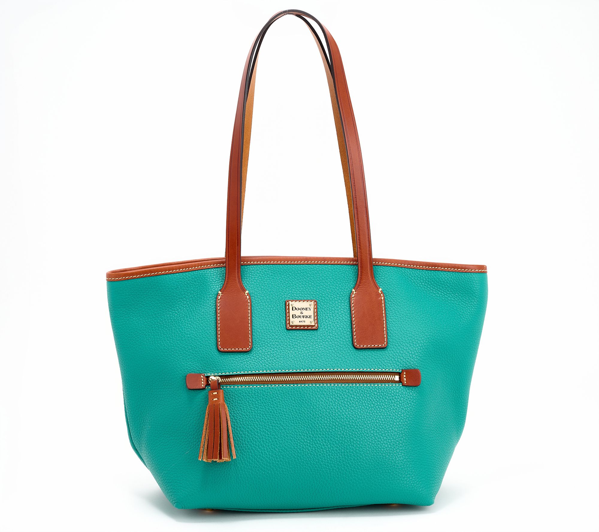 Dooney & Bourke Pebble Leather Zip-Top Small Tote