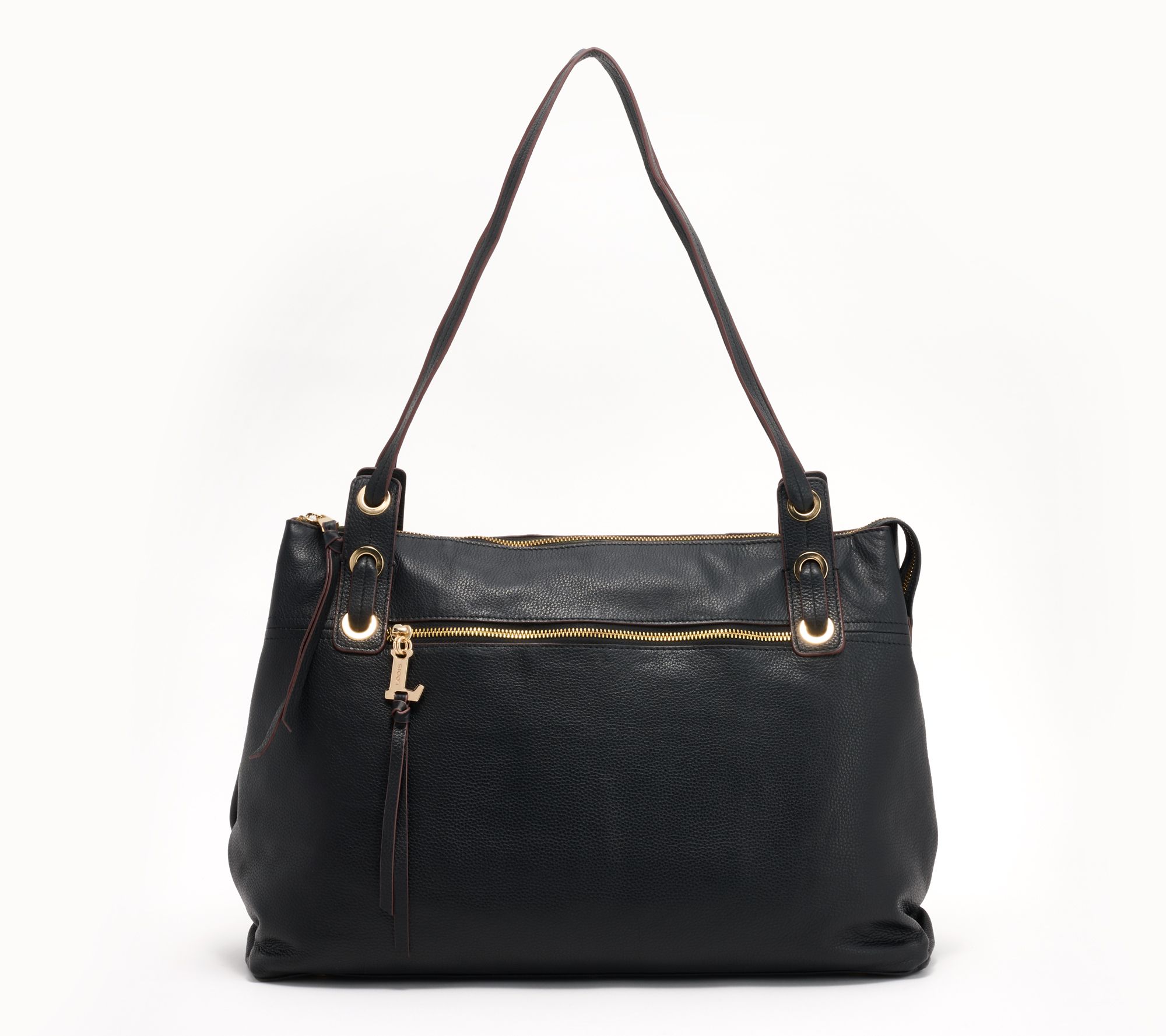 "As Is" LODIS Texas Leather Amanda Oversized Tote