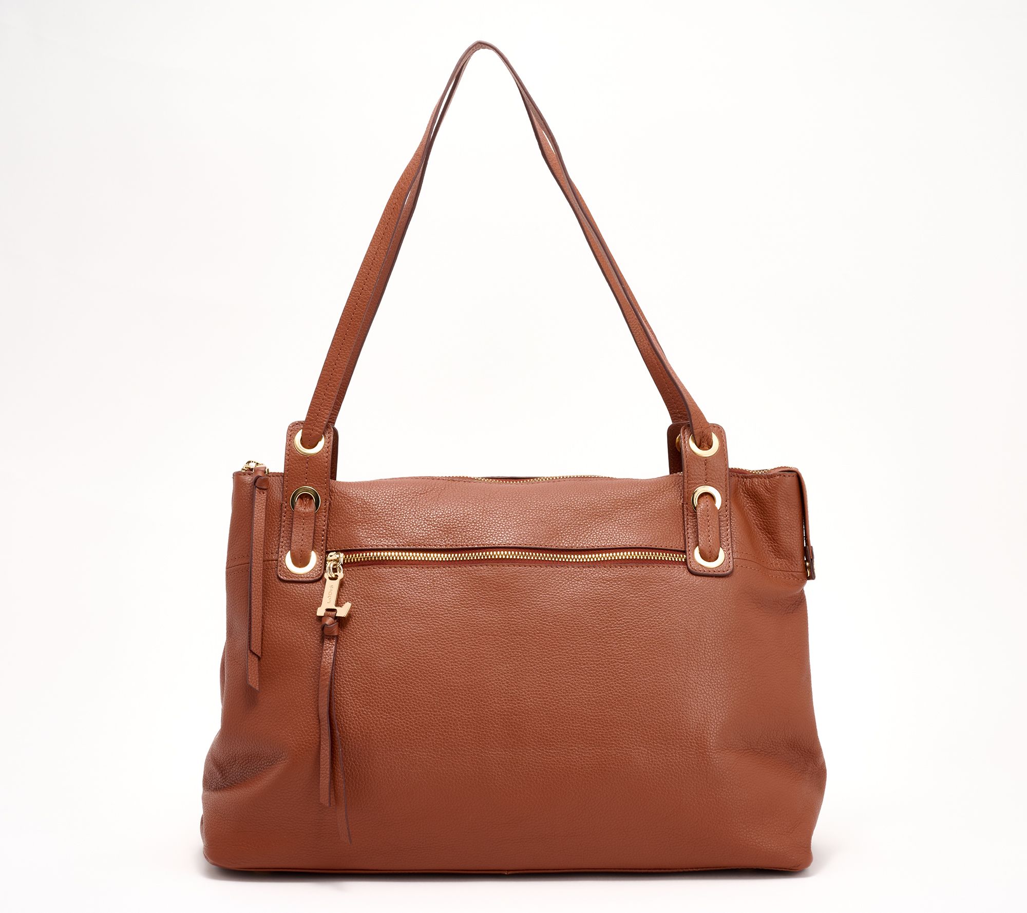 "As Is" LODIS Texas Leather Amanda Oversized Tote
