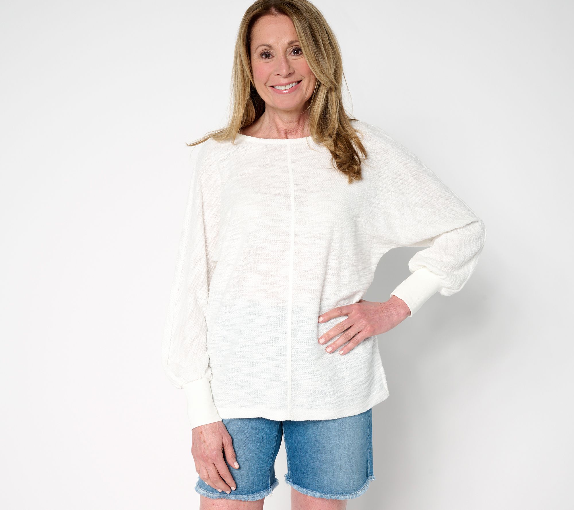 "As Is" Belle Beach by Kim Gravel Palm Beach Preppy Slouchy Top