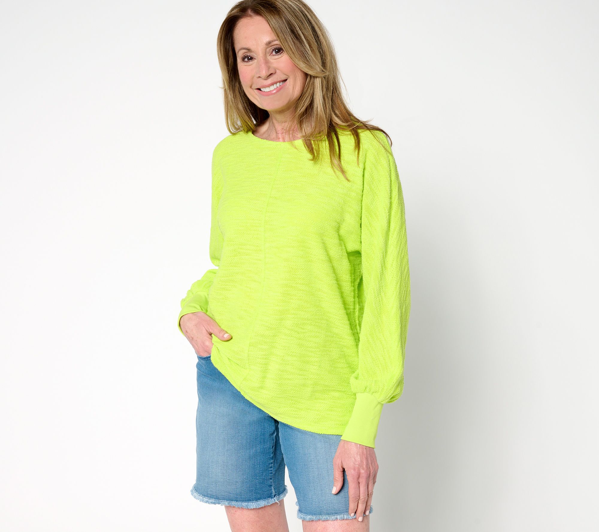 "As Is" Belle Beach by Kim Gravel Palm Beach Preppy Slouchy Top