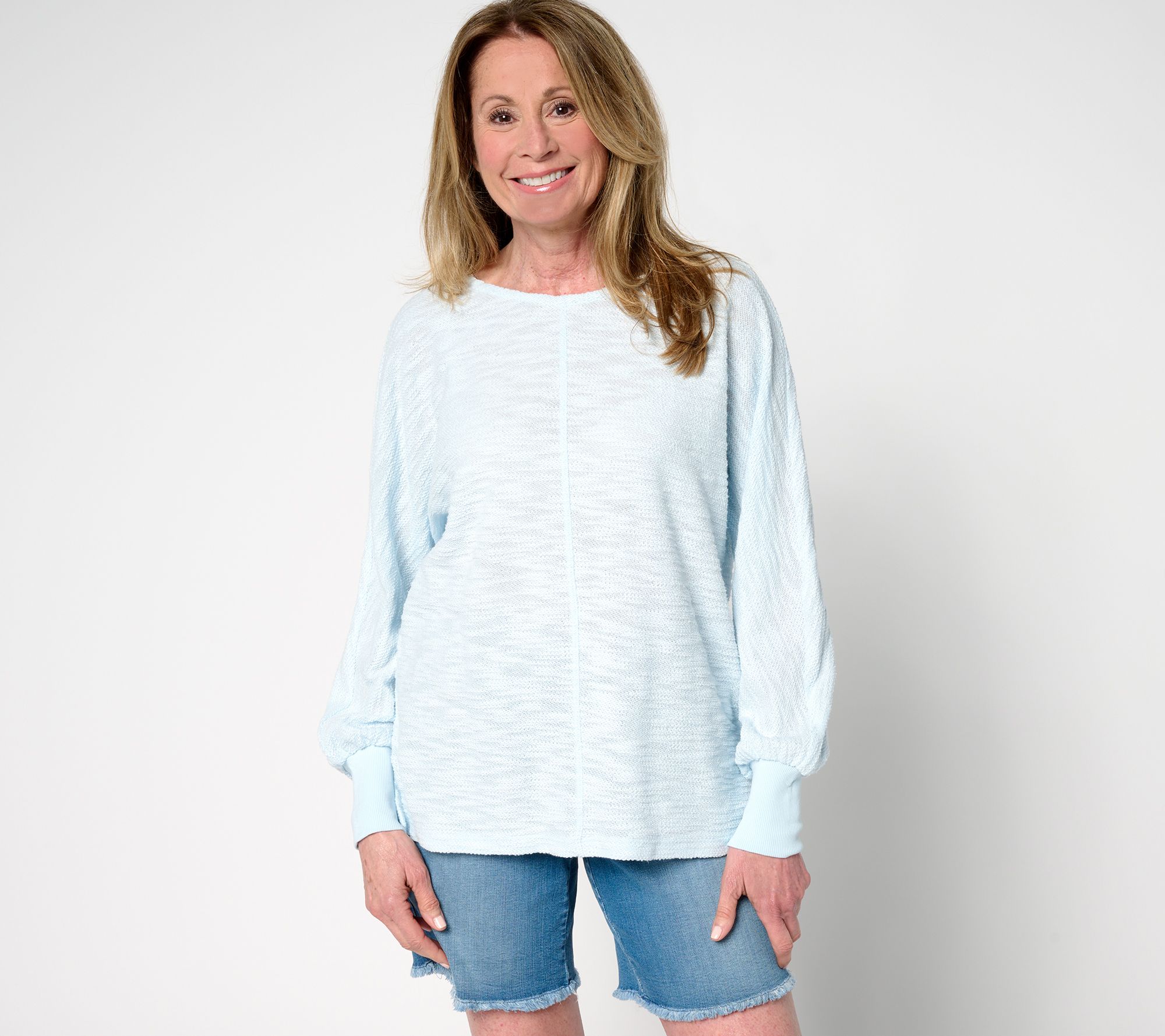 "As Is" Belle Beach by Kim Gravel Palm Beach Preppy Slouchy Top