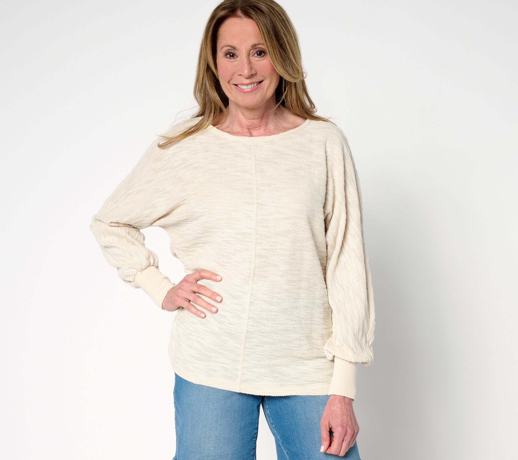 "As Is" Belle Beach by Kim Gravel Palm Beach Preppy Slouchy Top