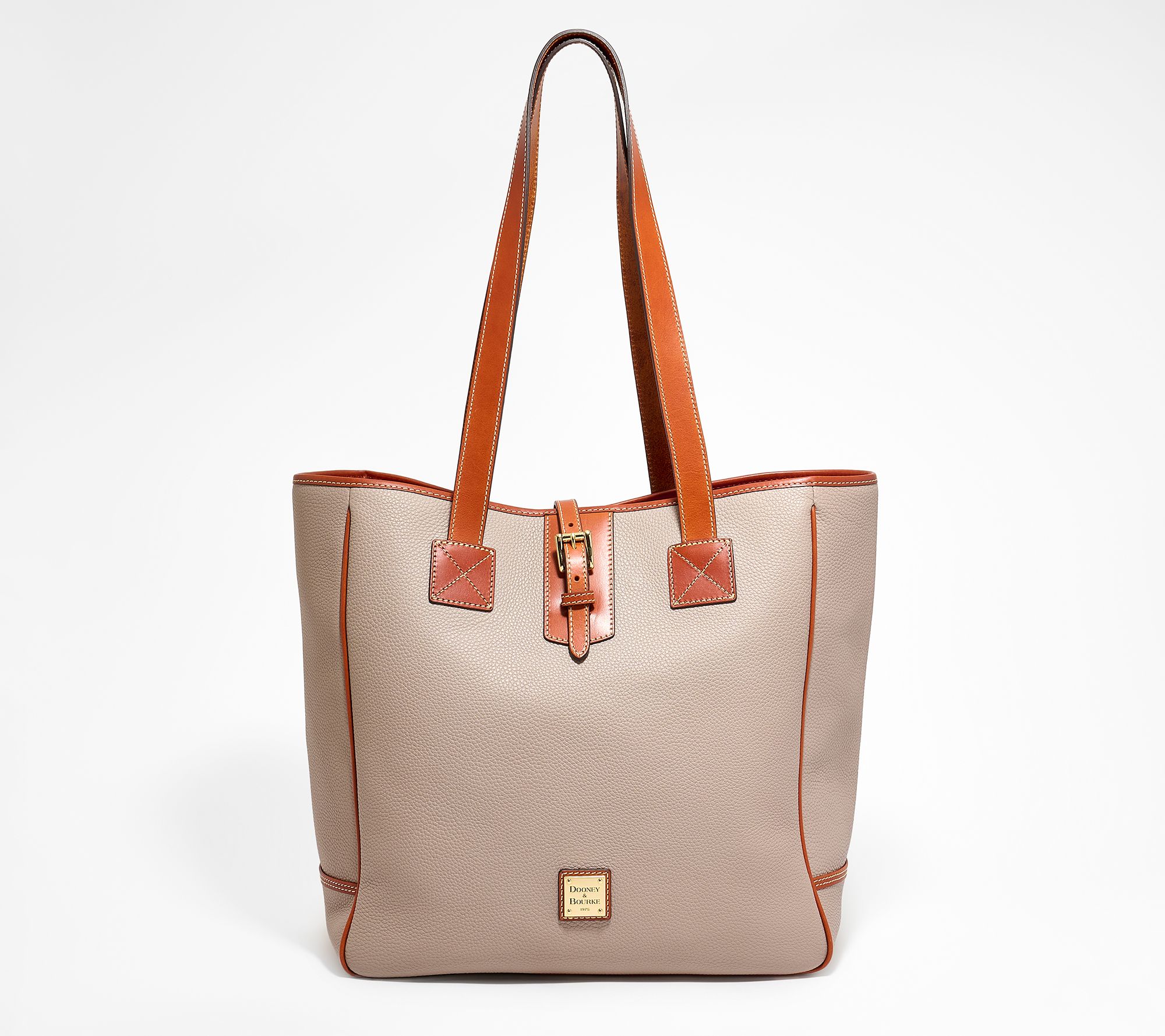 Dooney & Bourke Pebble Leather Large Buckle Tote