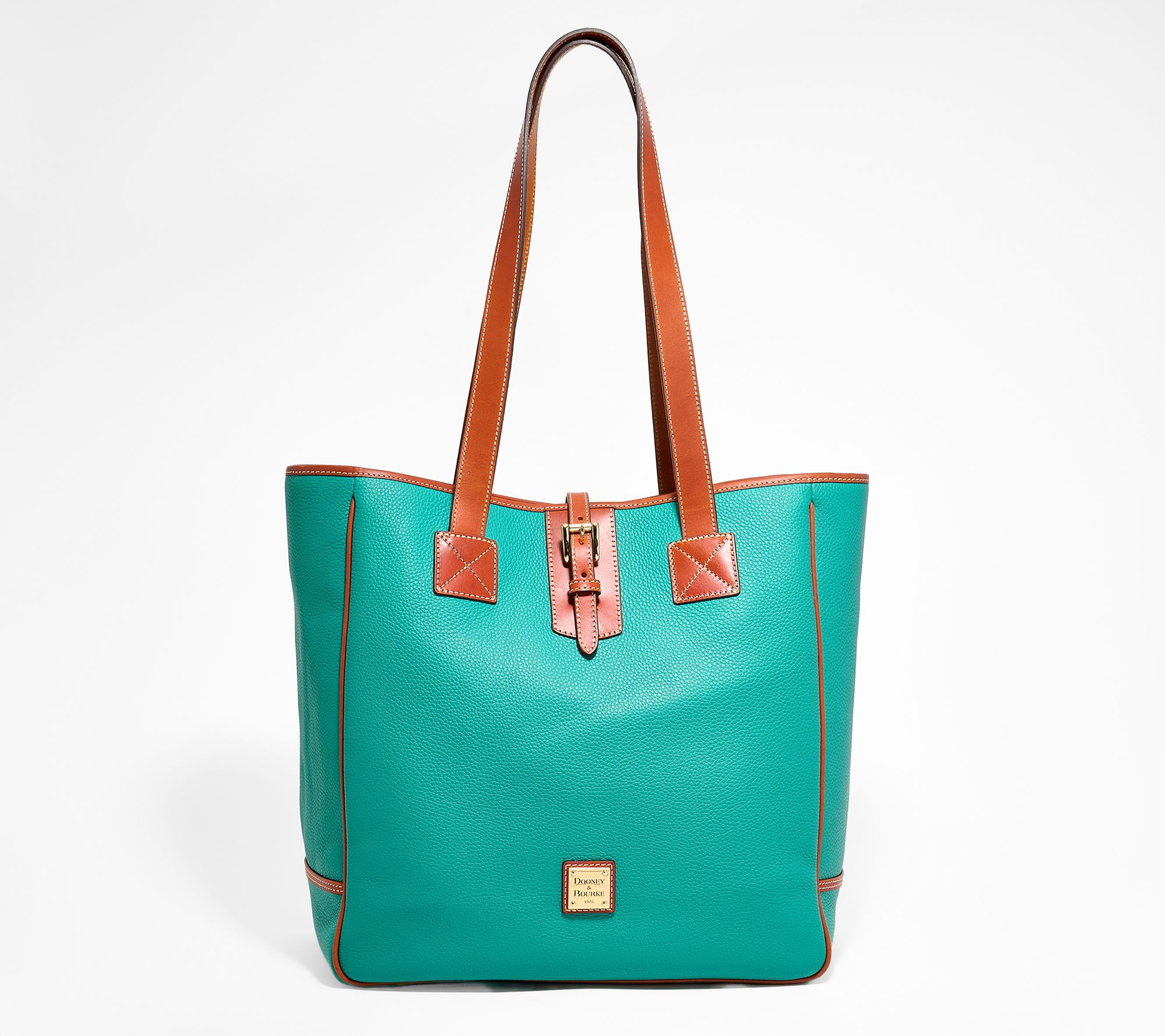 Dooney & Bourke Pebble Leather Large Buckle Tote