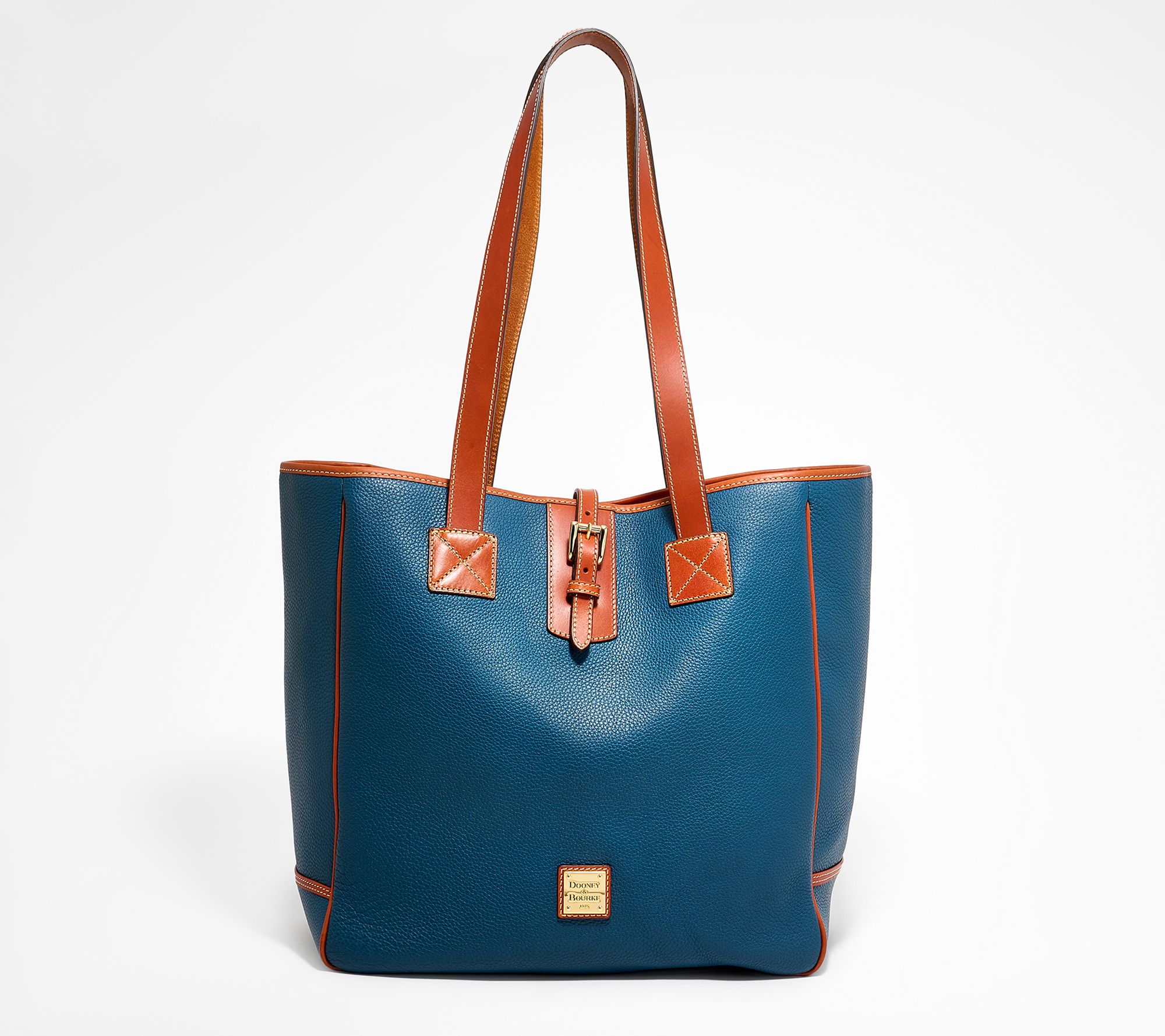 Dooney & Bourke Pebble Leather Large Buckle Tote