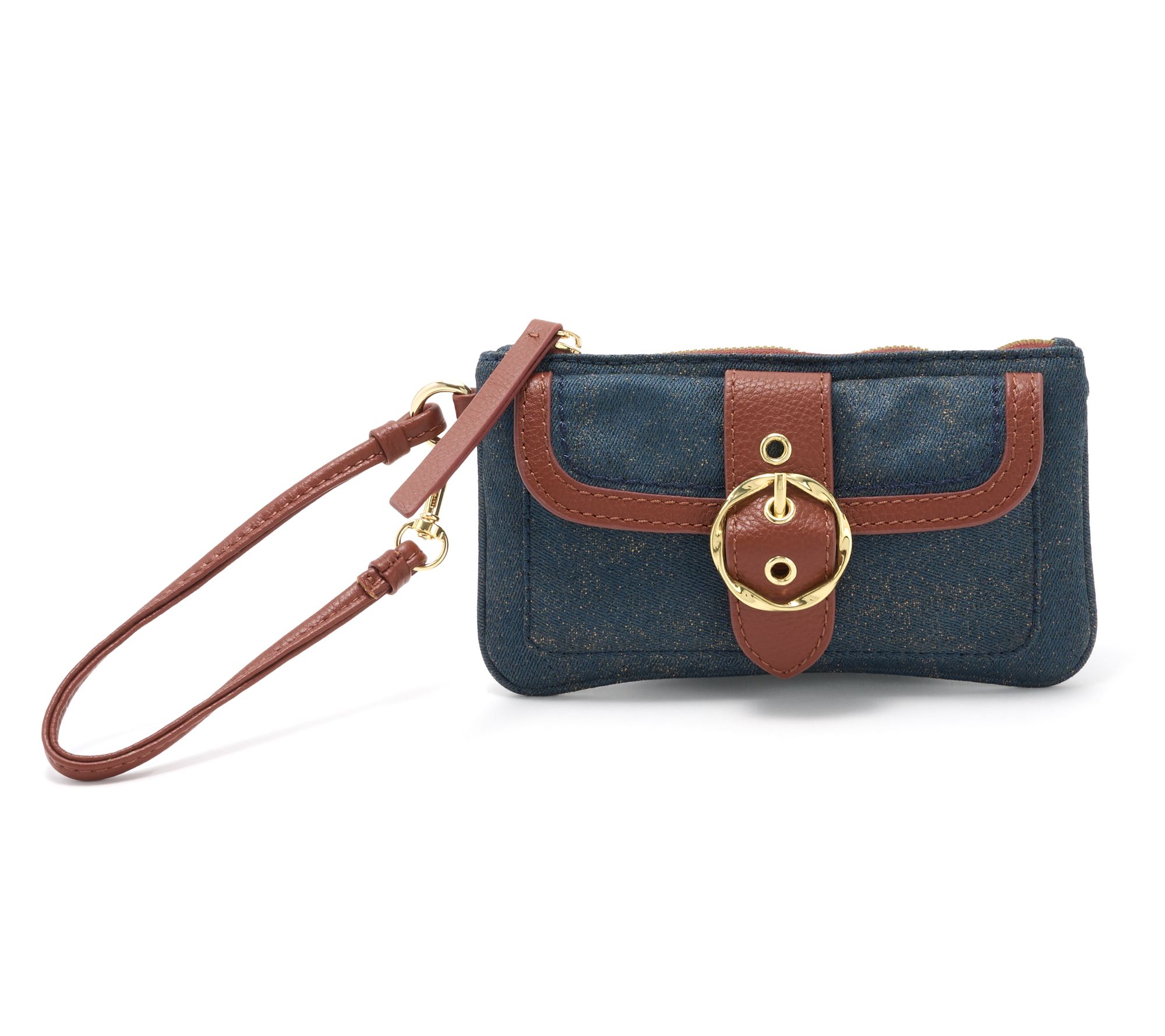 Kim Gravel Hey Gorgeous Pebble Leather Wallet with Wristlet Strap