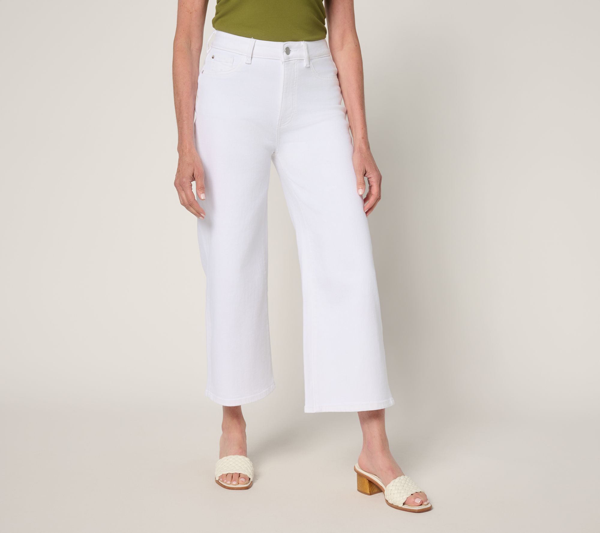 "As Is" Warp & Weft NCE Crop Wide Leg Jeans