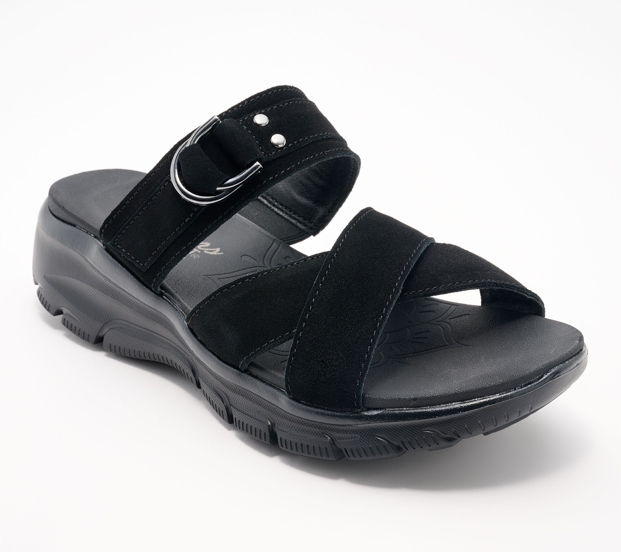 Skechers Easy Going Adjustable Suede Sandals -Simply Dreamy