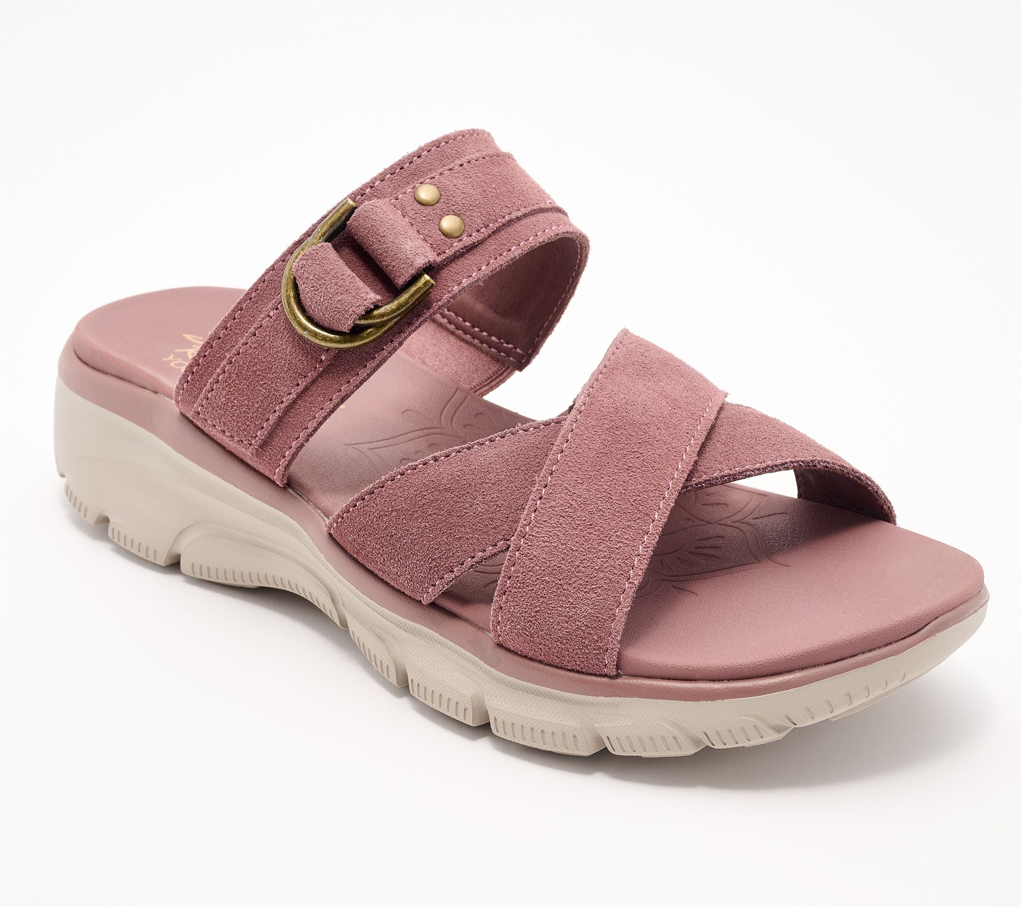 Skechers Easy Going Adjustable Suede Sandals -Simply Dreamy