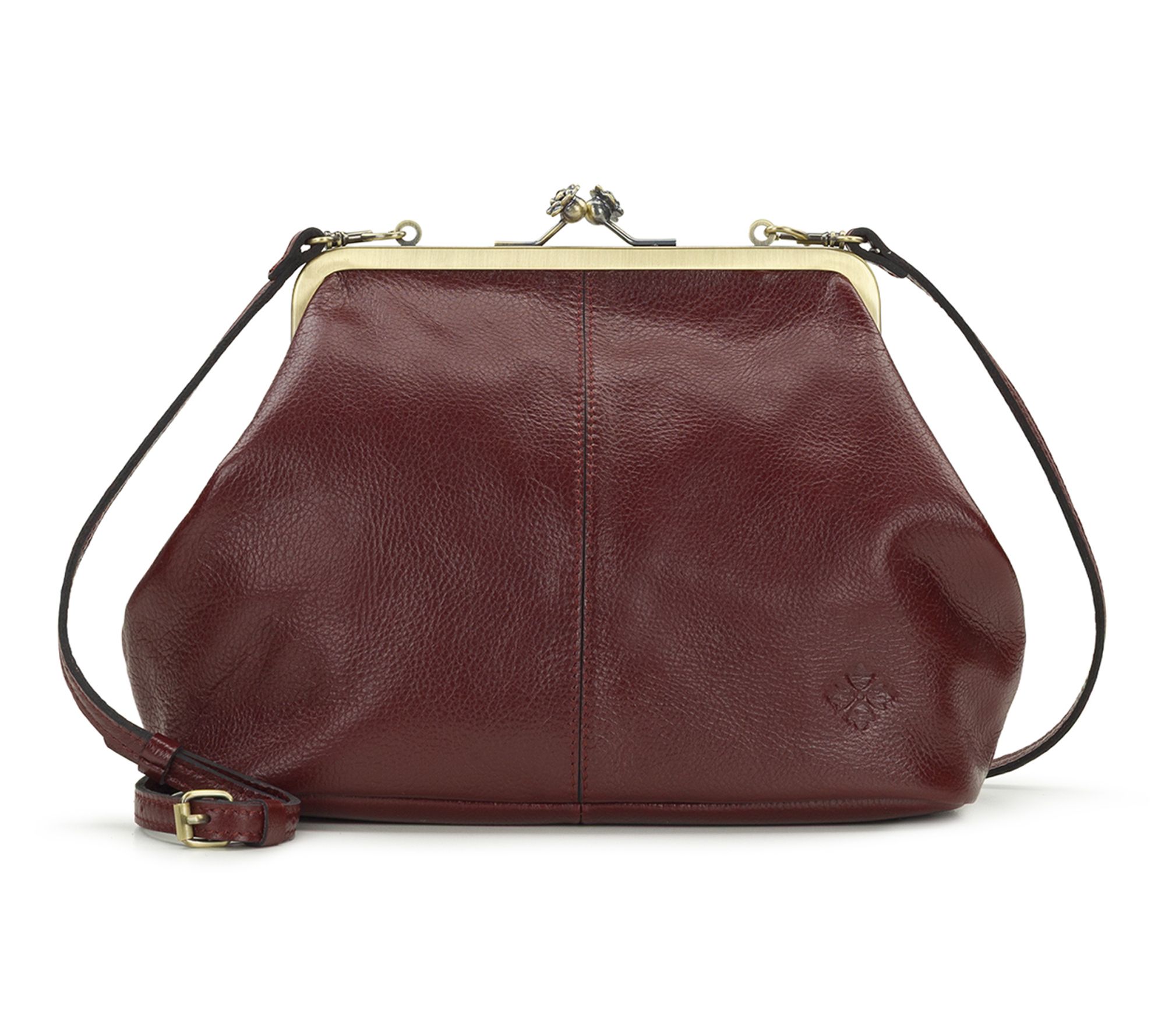 Patricia Nash Sofia Frame Crossbody - Rugged Natural Grain
