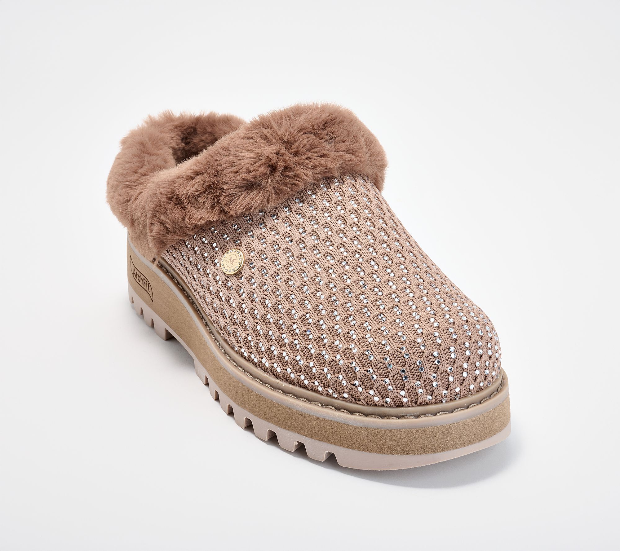 "As Is" Martha Stewart x Skechers Bobs Arch Fit Cozy Slippers