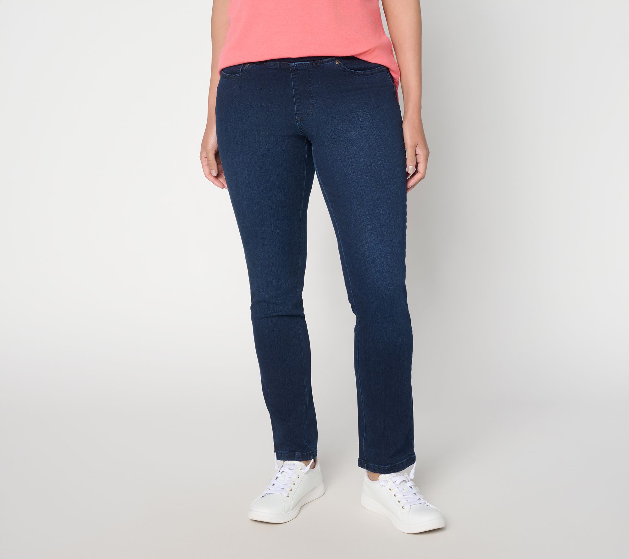"As Is" Belle by Kim Gravel Petite TripleLuxeDenim Straight Jean
