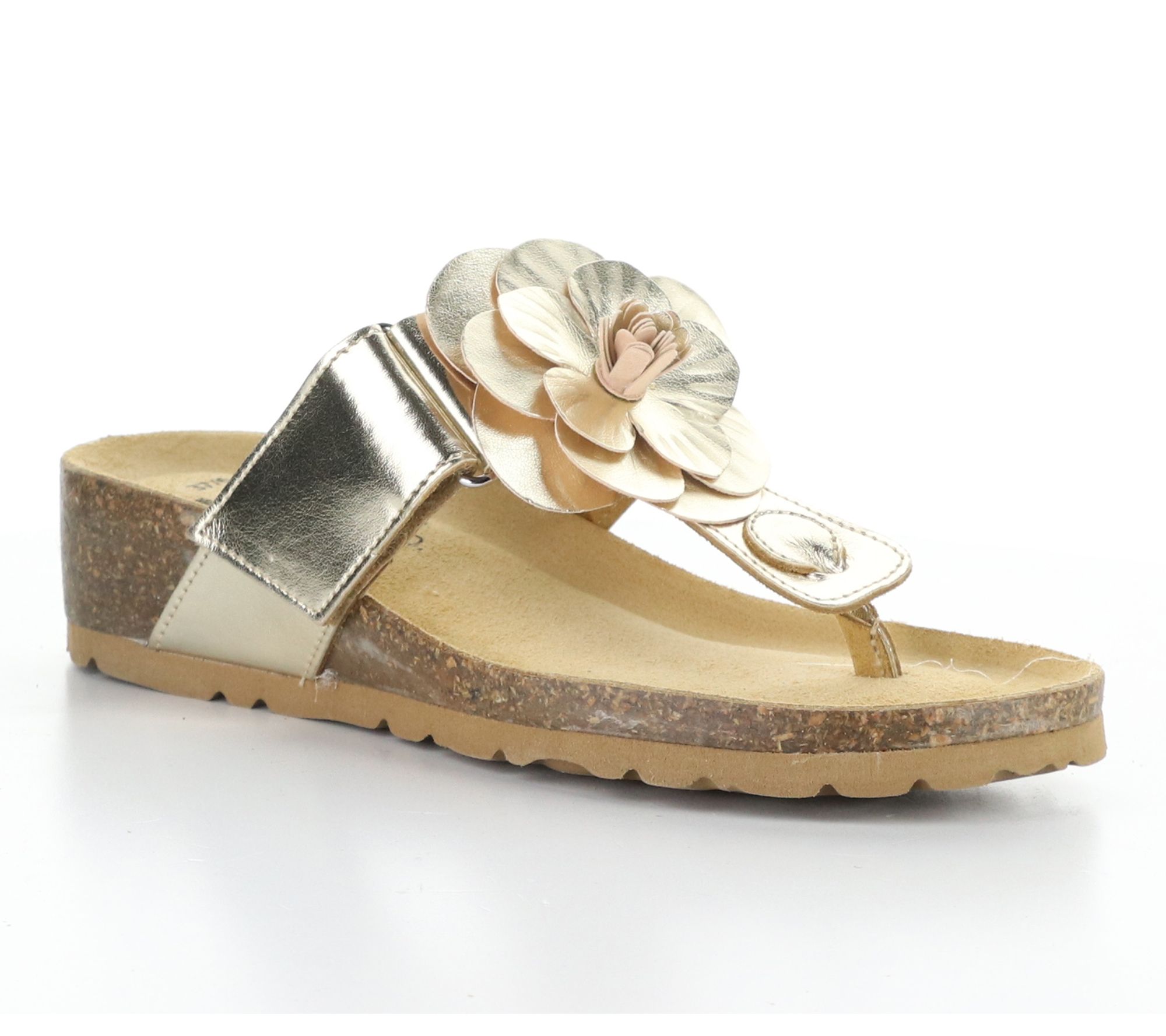 Bos. & Co. Laminato Leather Thong Sandals - Laria