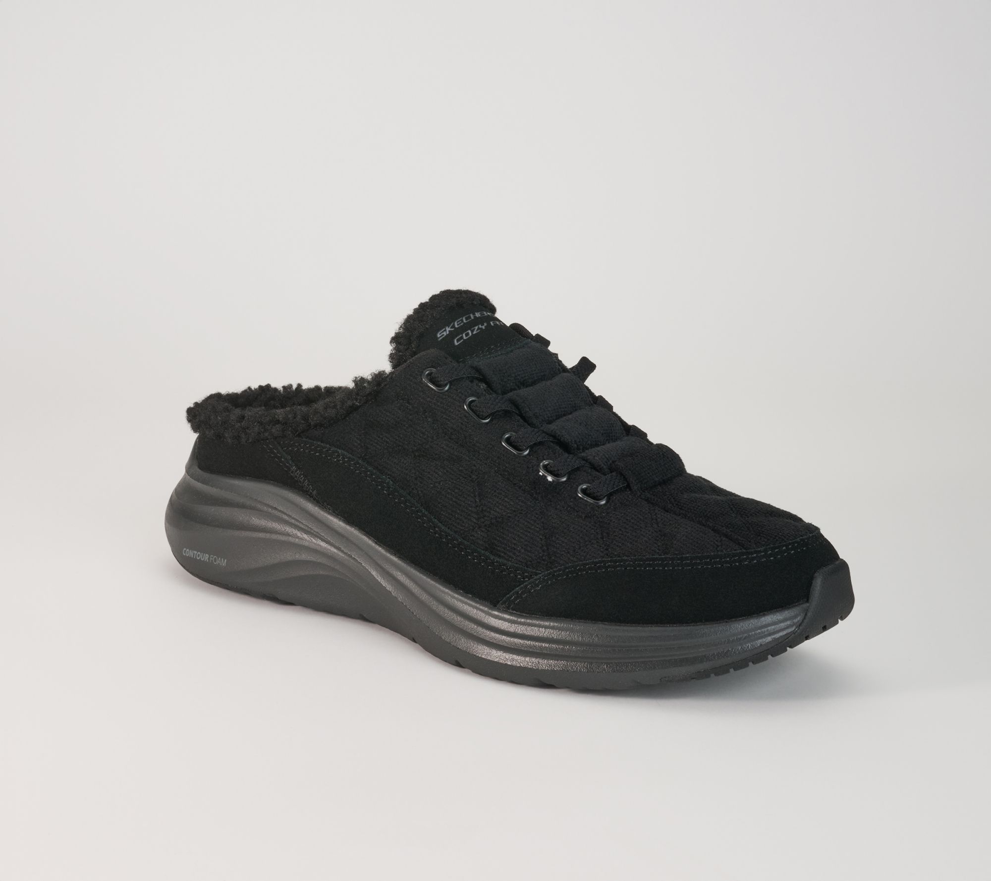 Skechers Cozy Fit Contour Foam Corduroy Mules