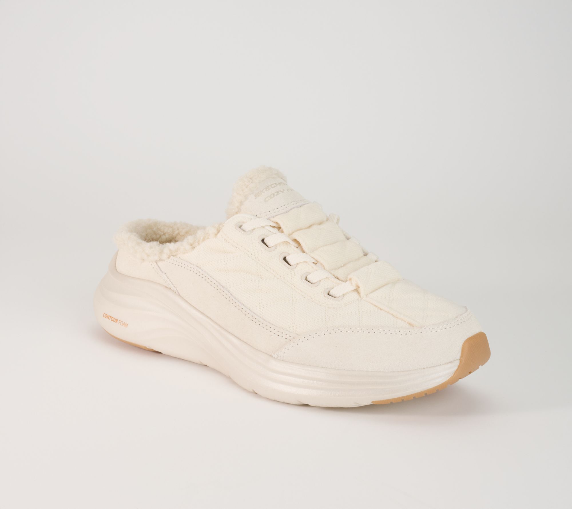 Skechers Cozy Fit Contour Foam Corduroy Mules