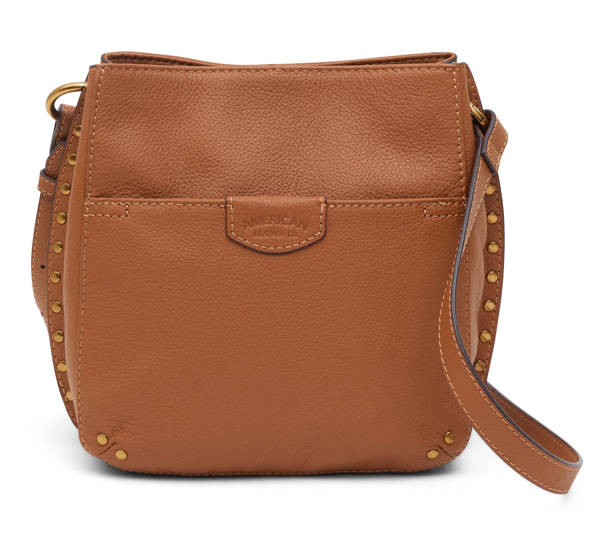  American Leather Co. Lewis Triple Entry Studded Crossbody