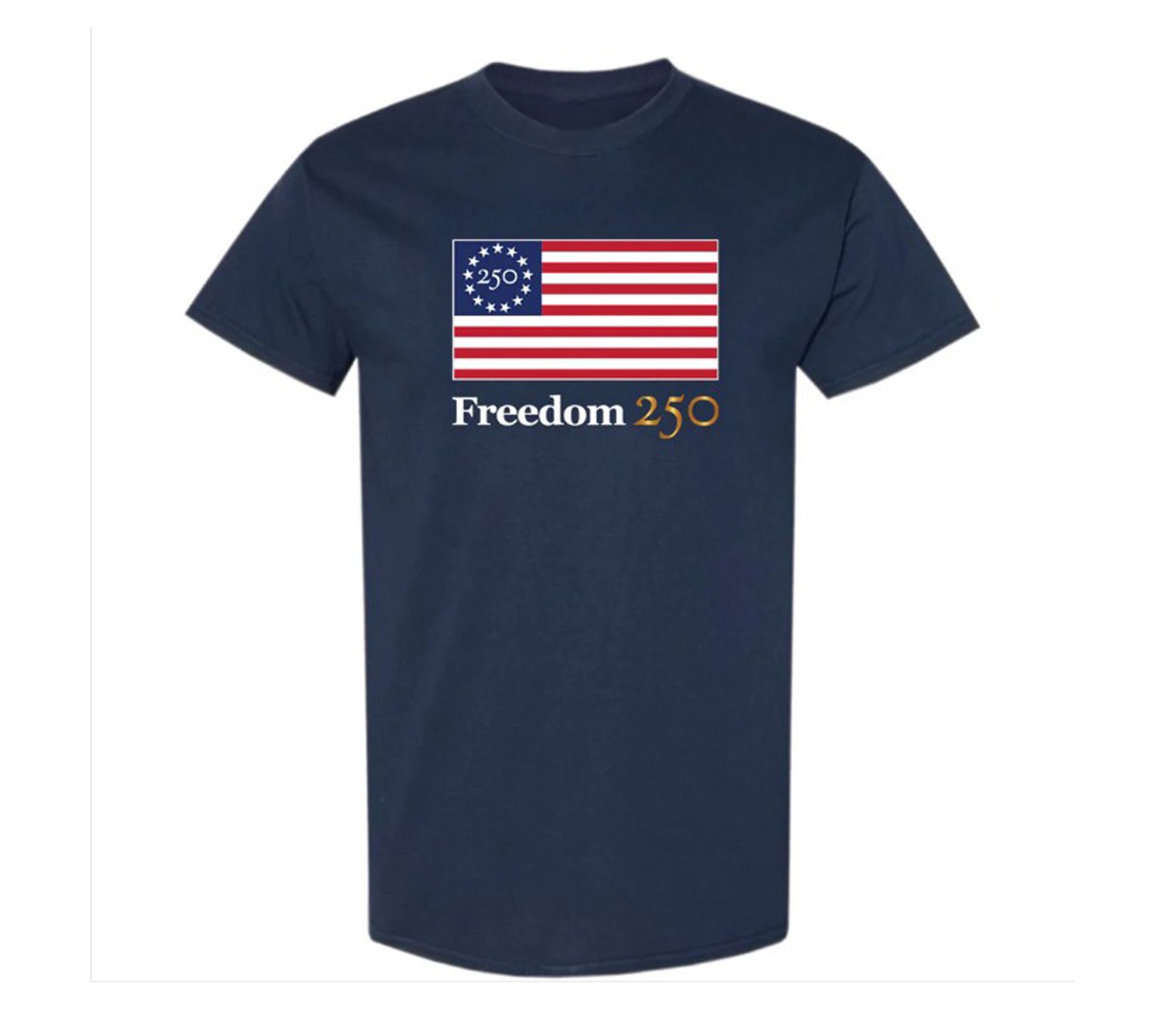Official Freedom 250 Unisex T-shirt Navy Blue