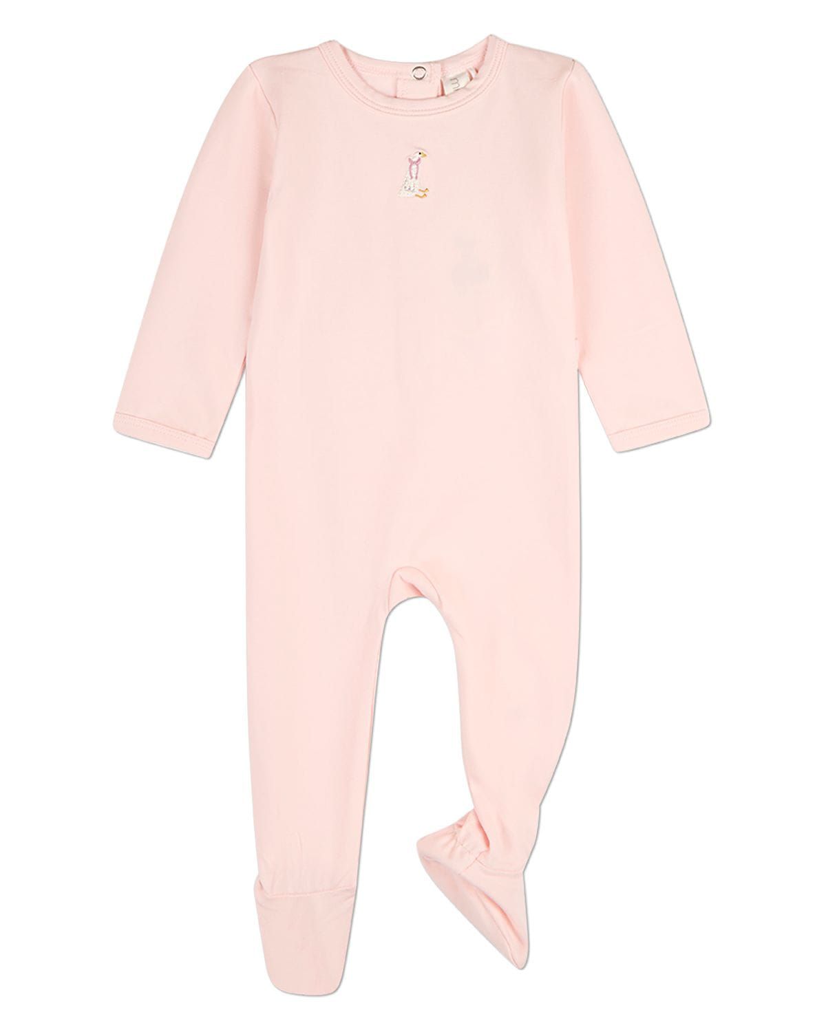 MiniMoi Girl's Sitting Goose Footie