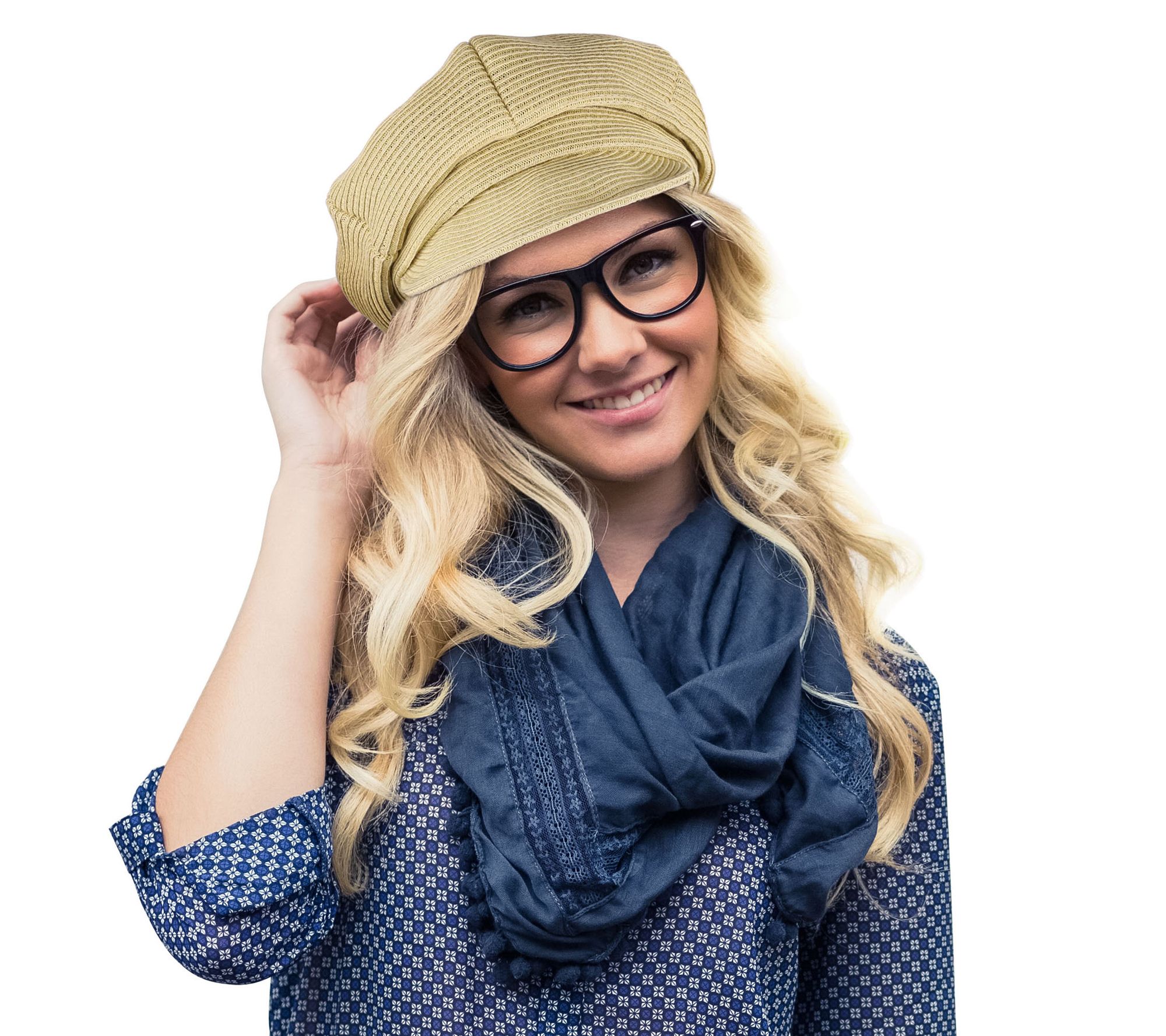 Karla Hanson Women's Straw Baker Boy Hat