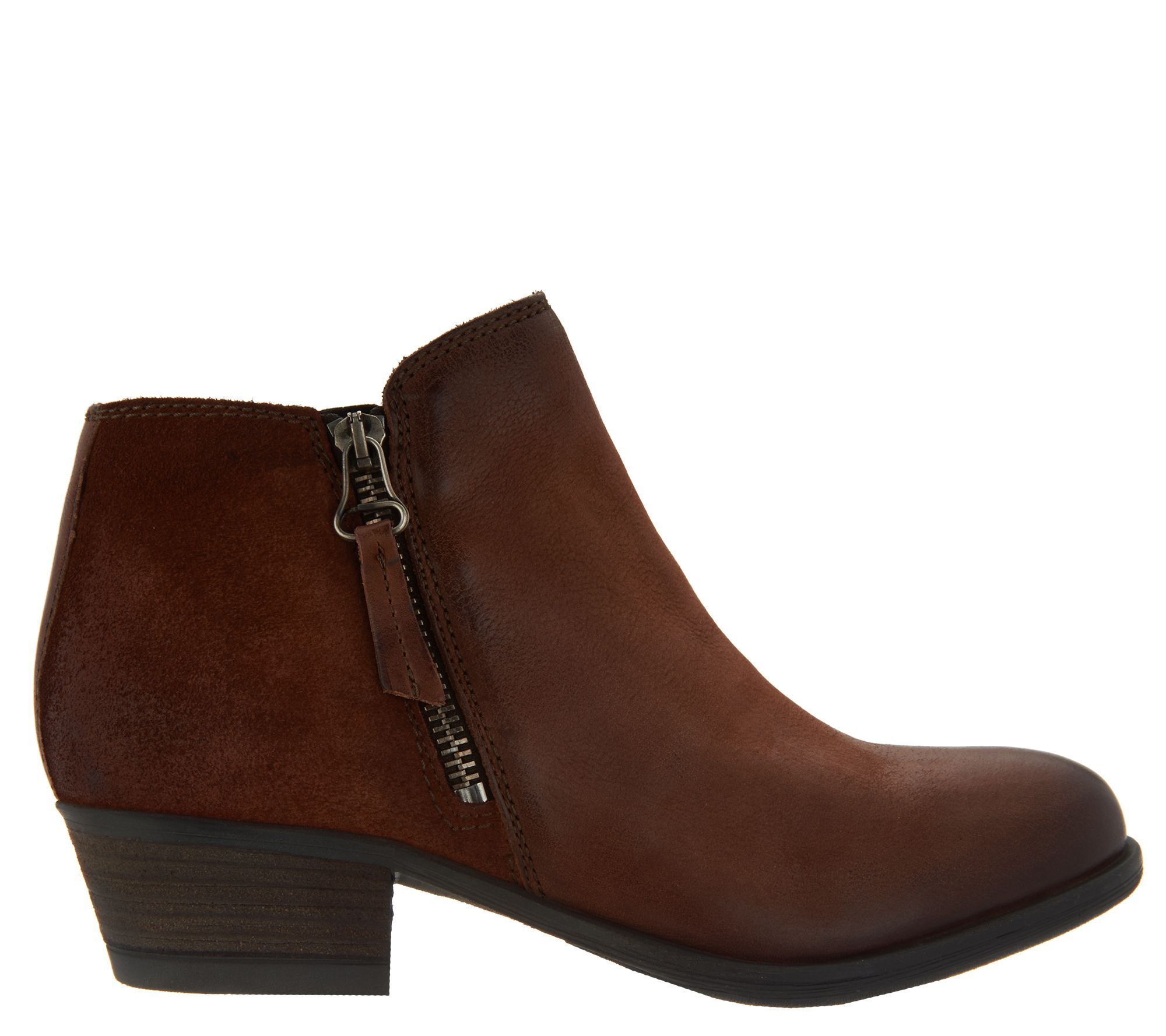 Miz Mooz Leather Ankle Boots w Zipper Detail Bangkok