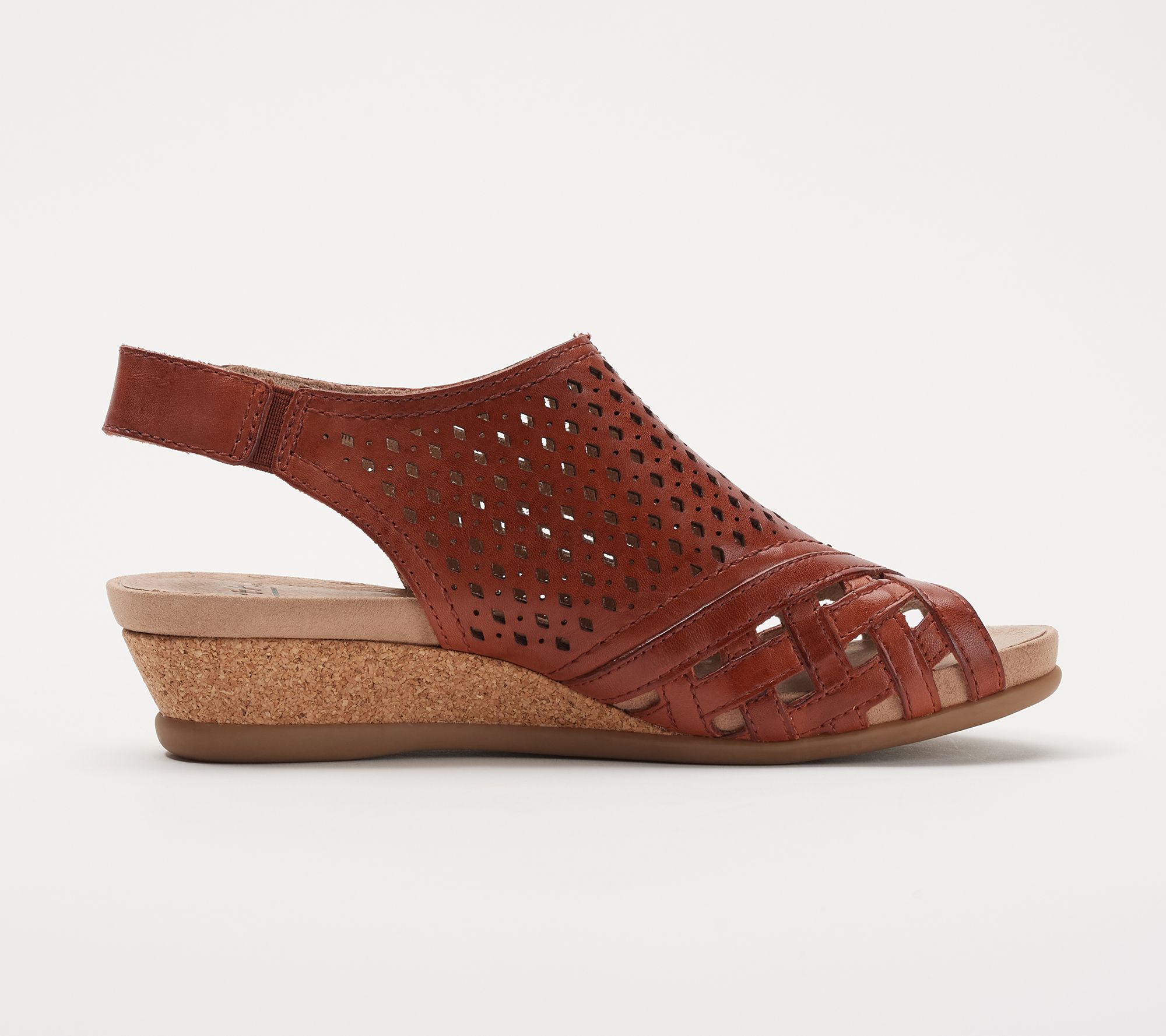 Details about   EARTH Women's Pisa Galli Perforated Wedge Sandals Genuine Leather Various