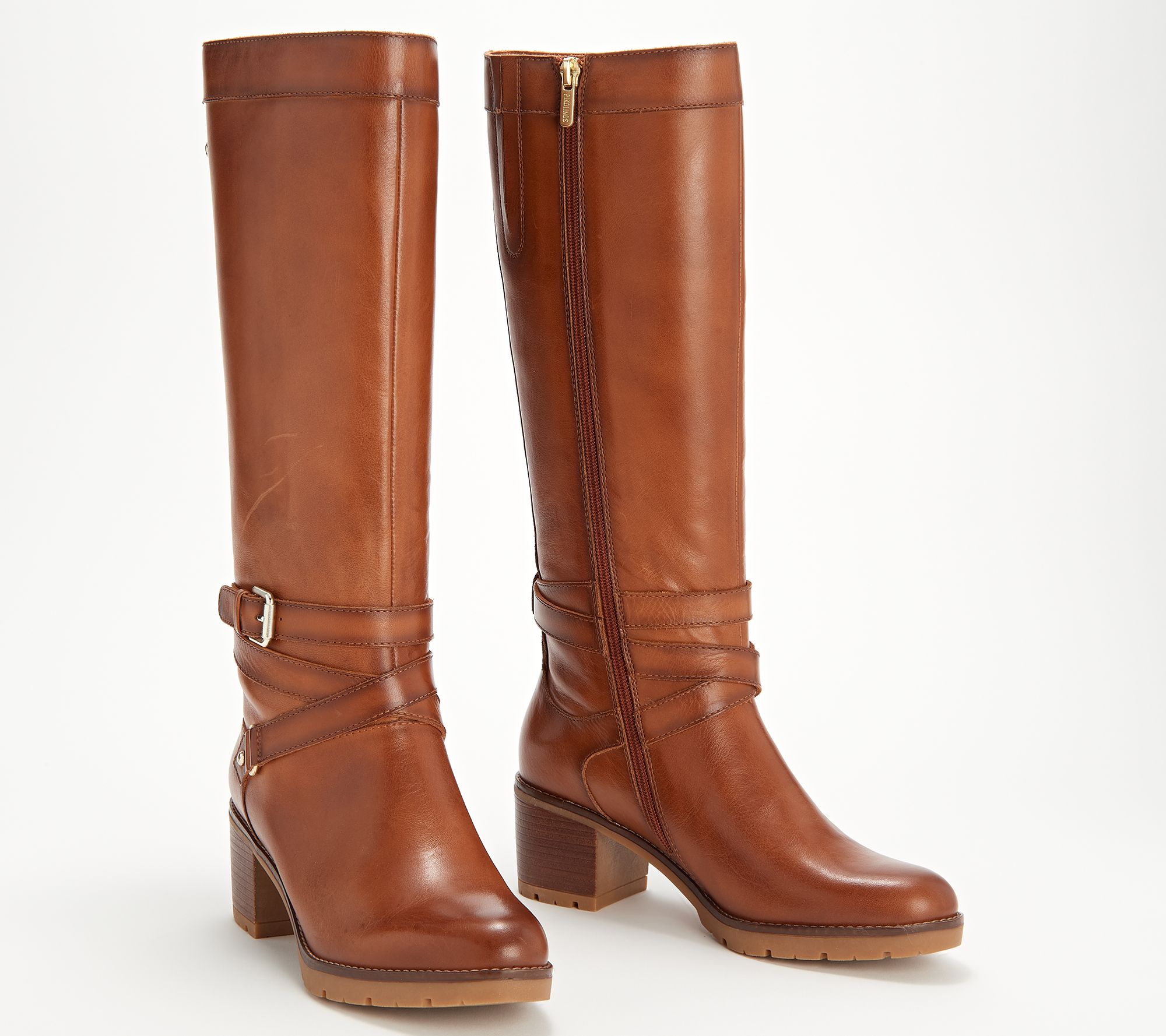qvc tall leather boots